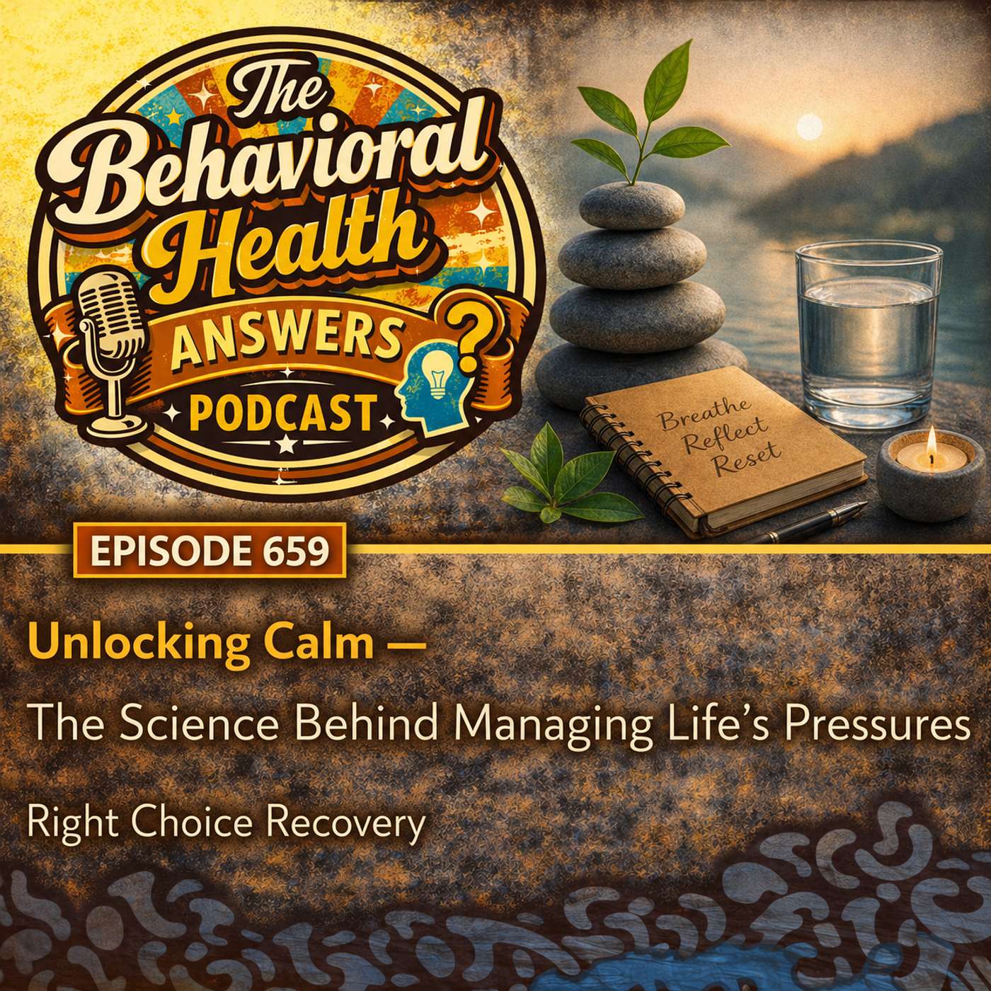 Episode 659: Unlocking Calm - The Science Behind Managing Life's Pressures | Right Choice Recovery episode artwork