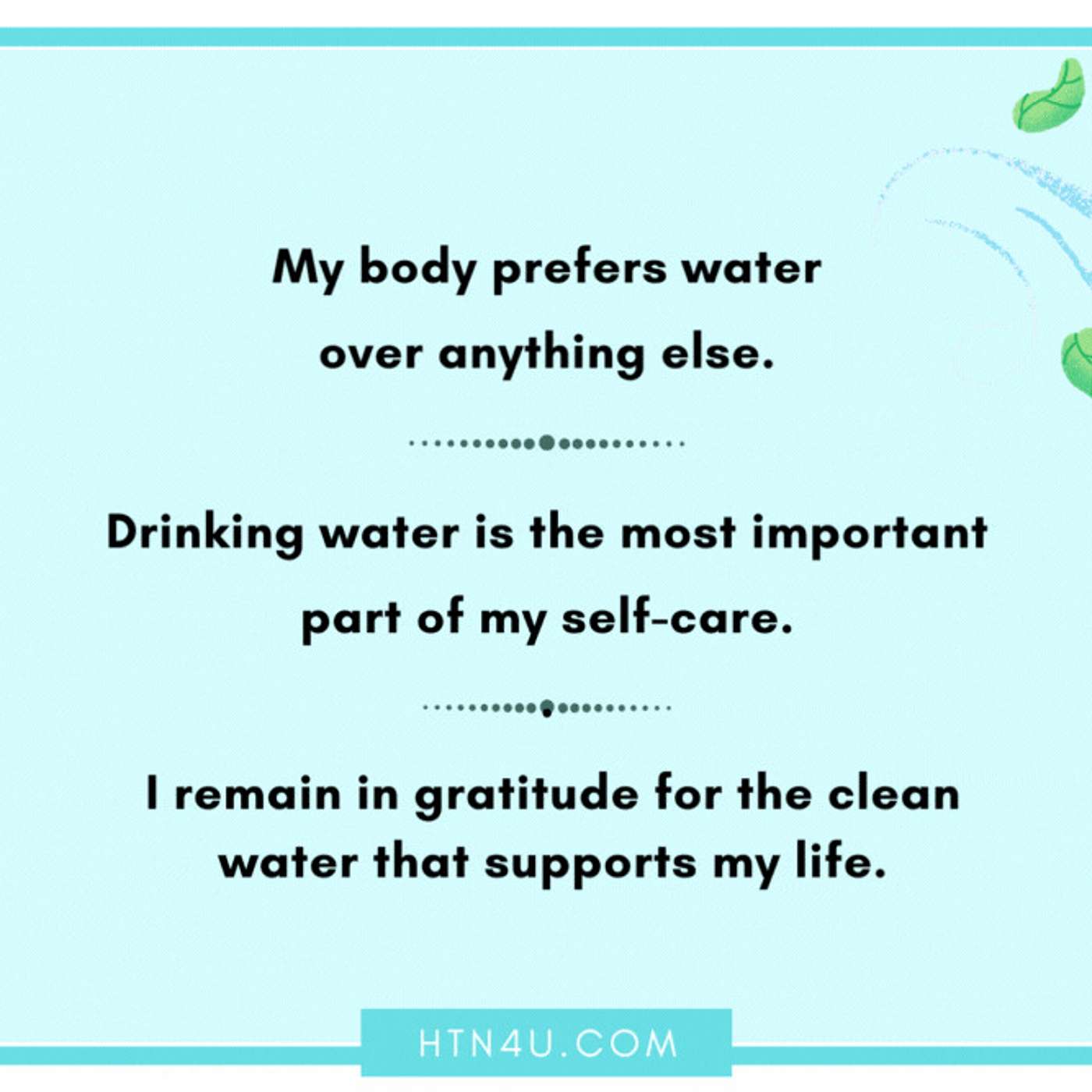 1021: HTN4U Affirmations on Hydration