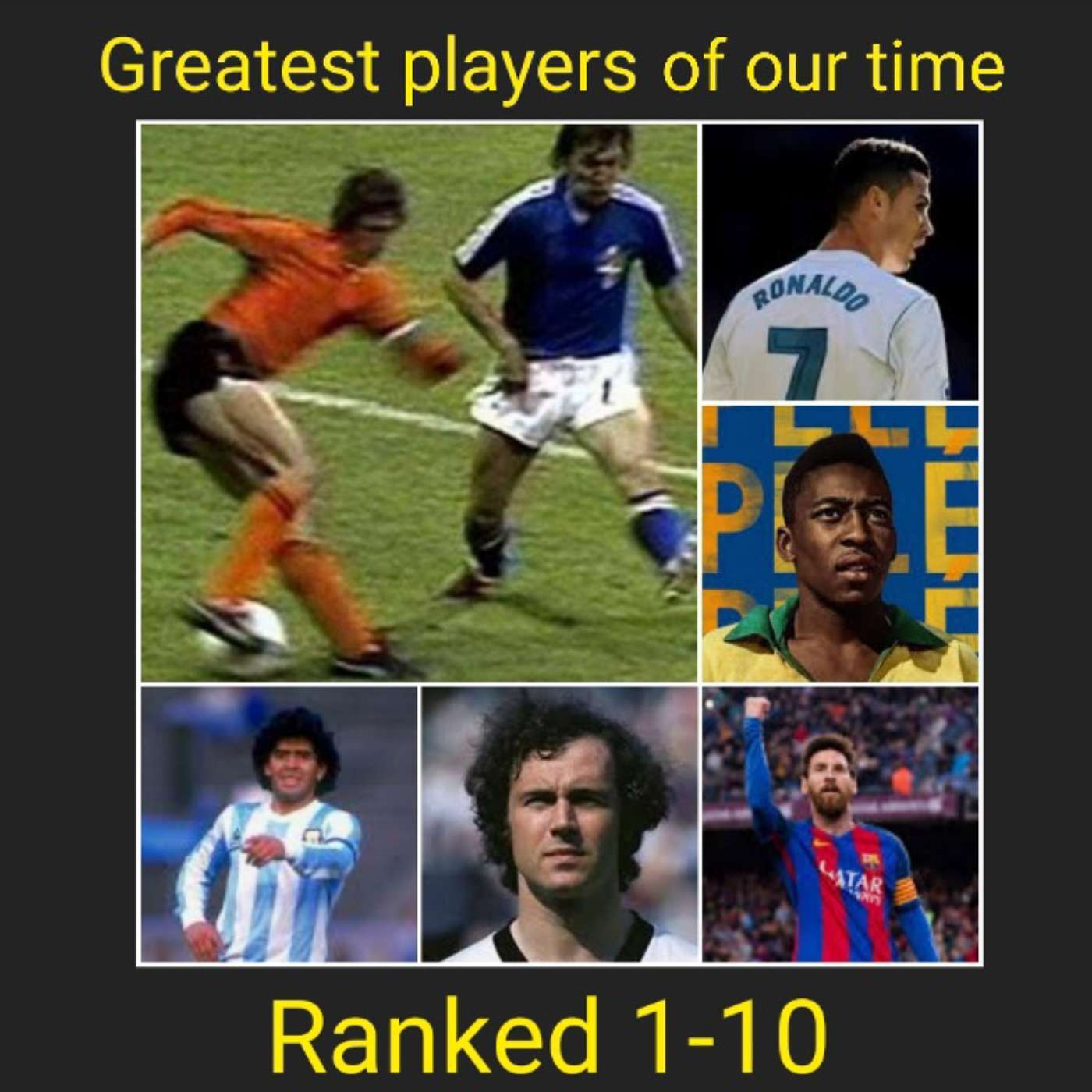 Greatest players of our time ranked 1-10