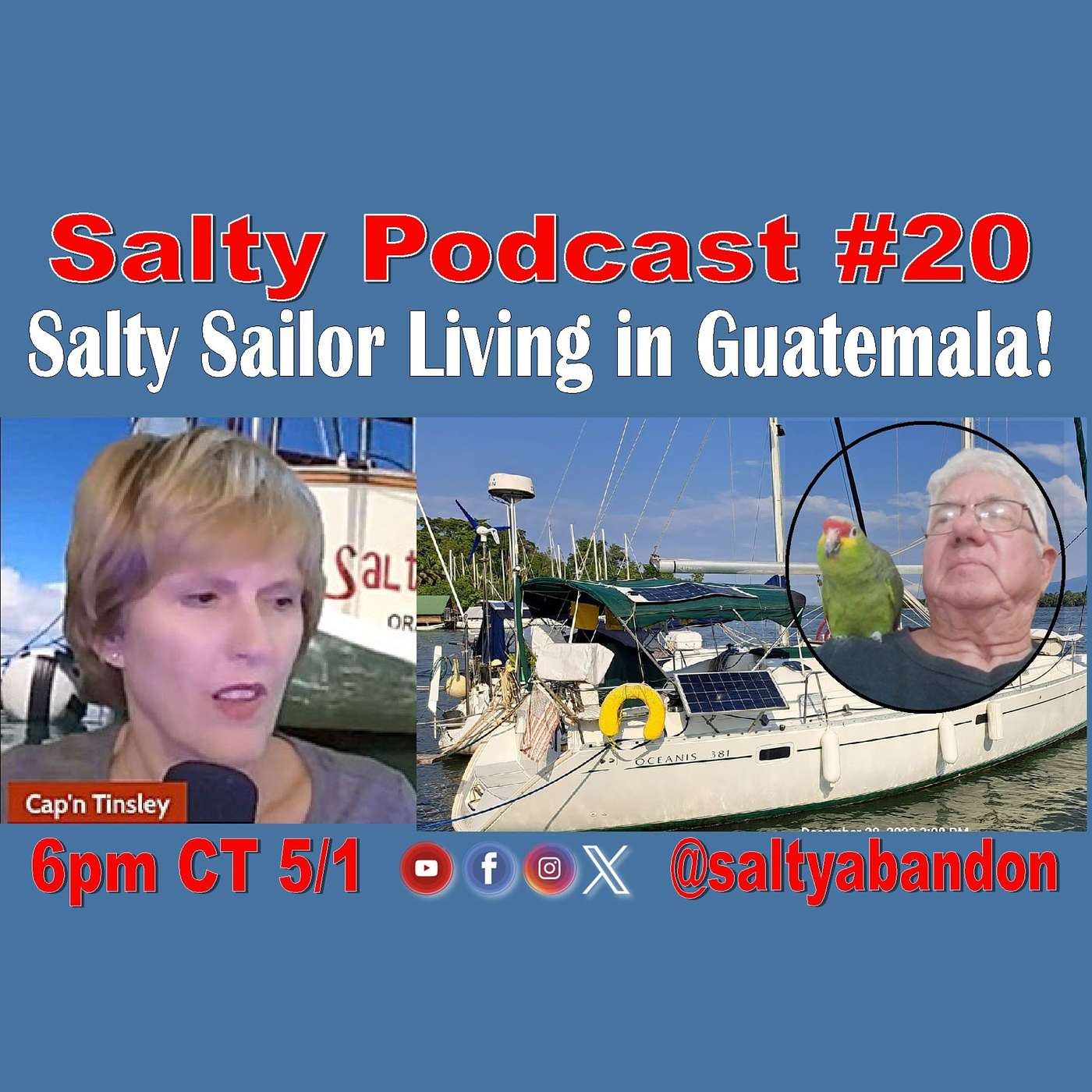 Salty Podcast #20 | 🌴⛵ Salty Sailor Living in Guatemala for 4 Years! What's it Like? Ask Capt Vinnie! 🌊❓