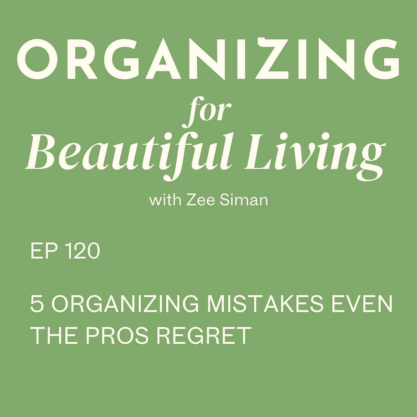 120. 5 Organizing Mistakes Even the Pros Regret