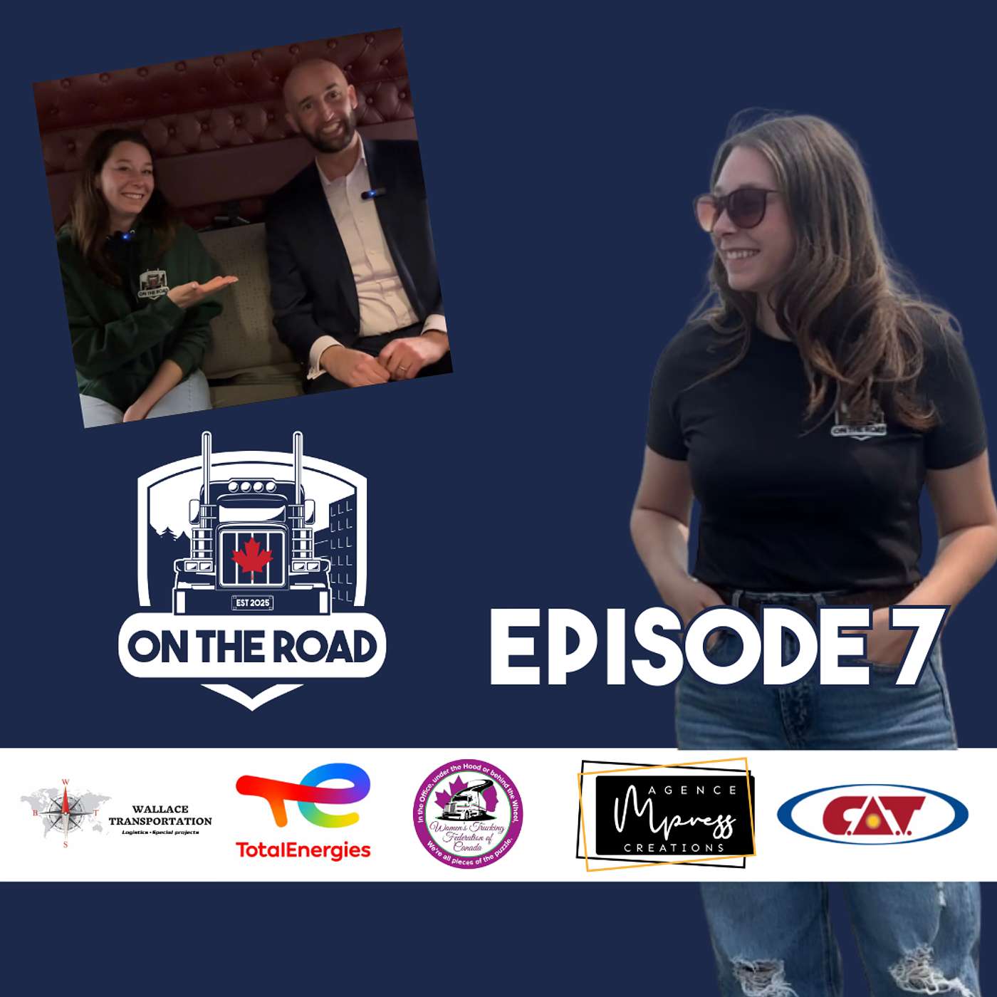 On the road Trucking🎙️Episode 7🎙️Guest: Matt Ladd (TNT Trucks n Tips) and Kenworth Montréal episode artwork