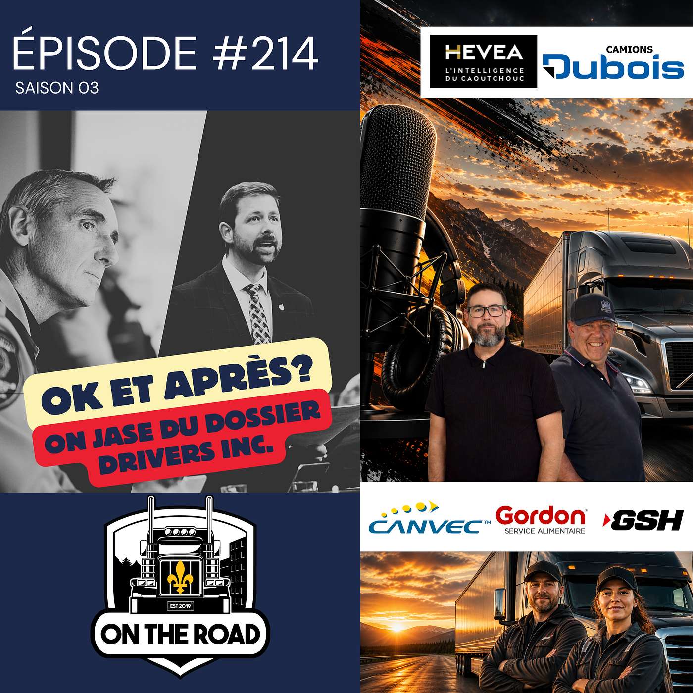 🎙 Épisode 214 – On the road Québec avec Jean-Claude Daigneault et Xavier Barsalou-Duval episode artwork