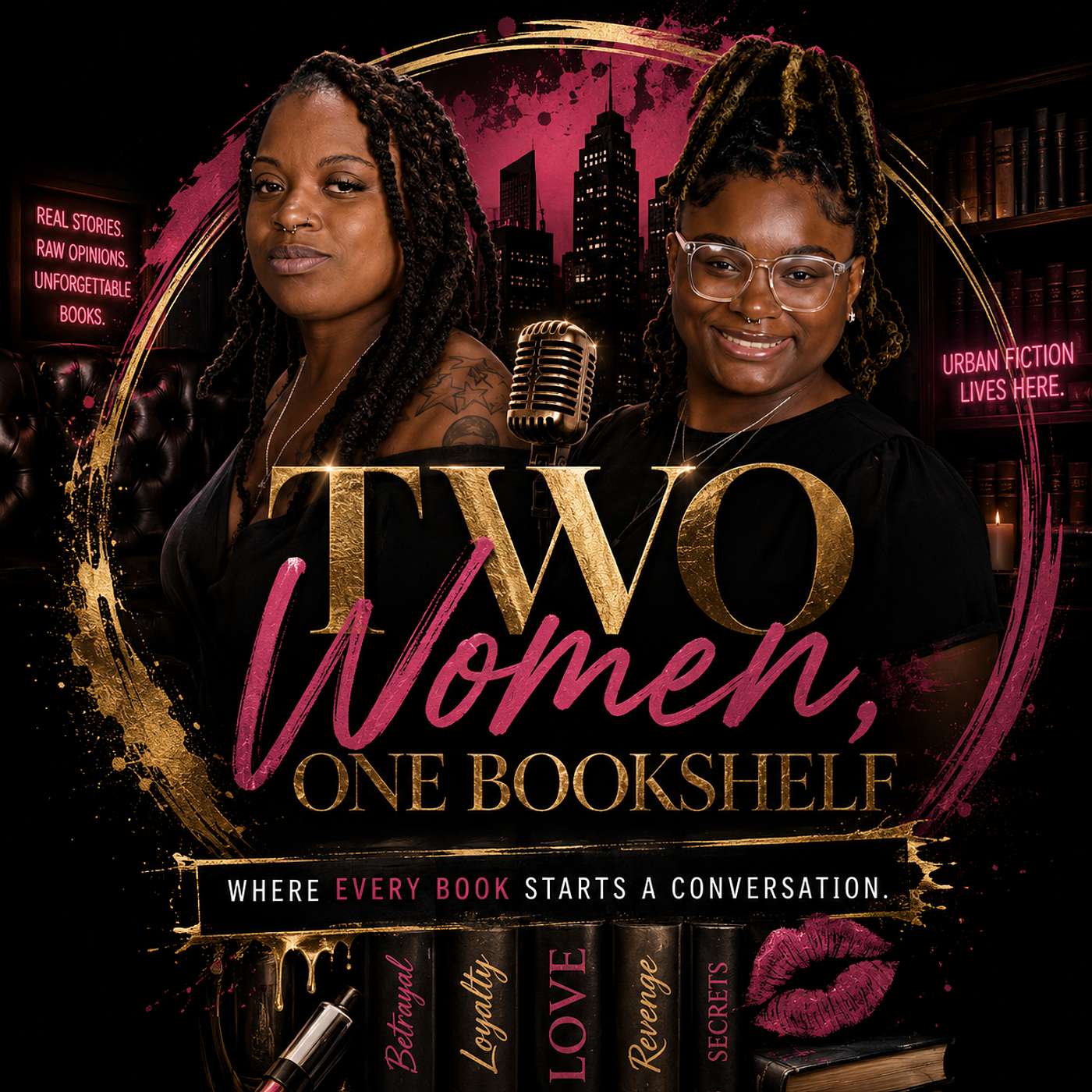 Two Women, One Bookshelf