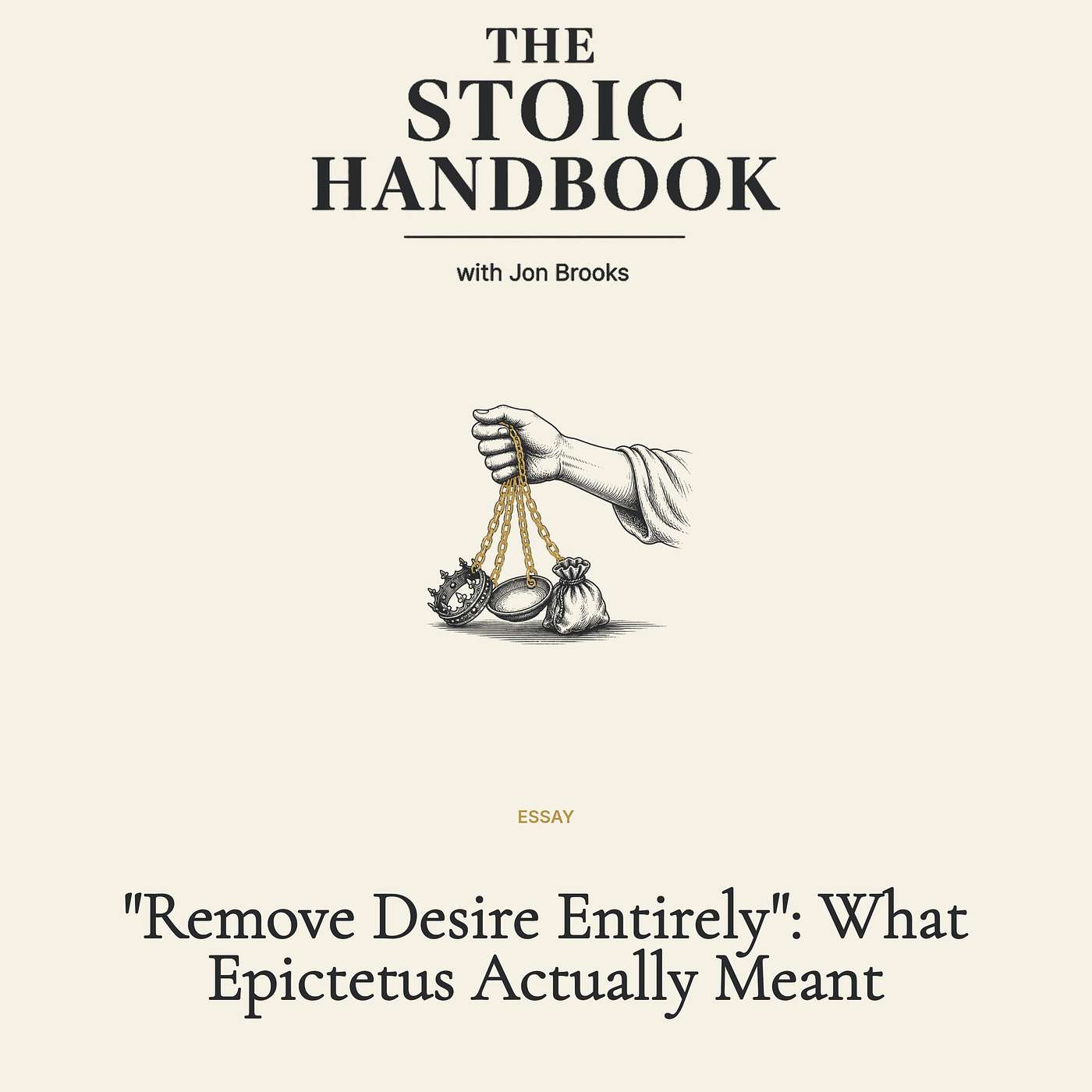 "Remove Desire Entirely": What Epictetus Actually Meant episode artwork