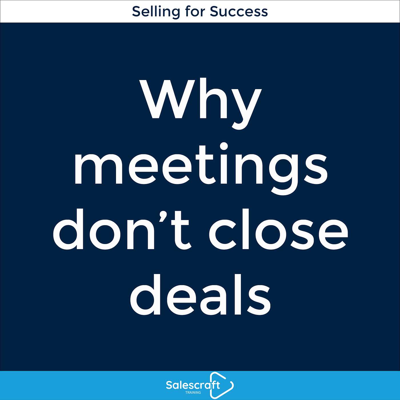 Salescraft Training: Selling for success