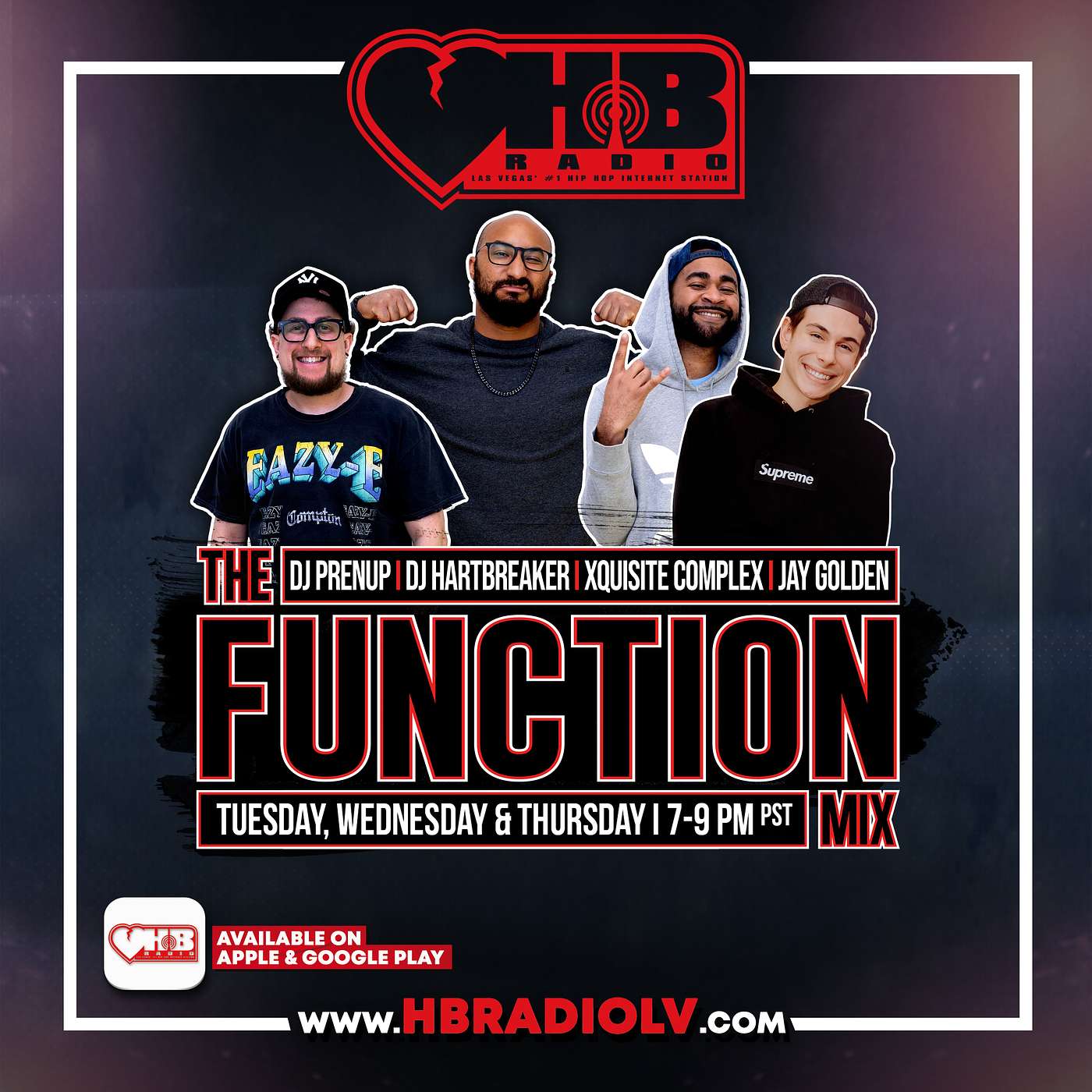 The Function Mix | DJ Prenup, DJ Hartbreaker, Jay Golden & Xquisite Complex | HB RADIO © | July 21, 2022