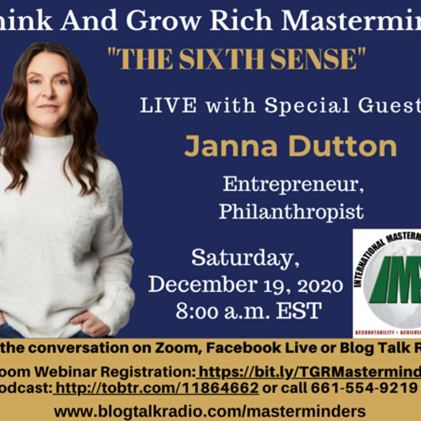 Think and Grow Rich Mastermind - "The Sixth Sense" with Janna Dutton episode artwork