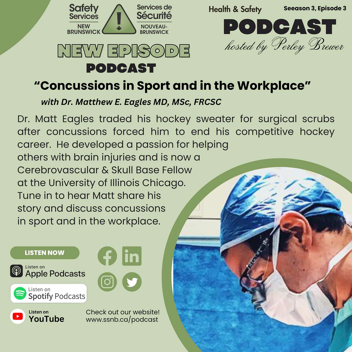 Concussions in Sport and in the Workplace - Dr. Matt Eagles