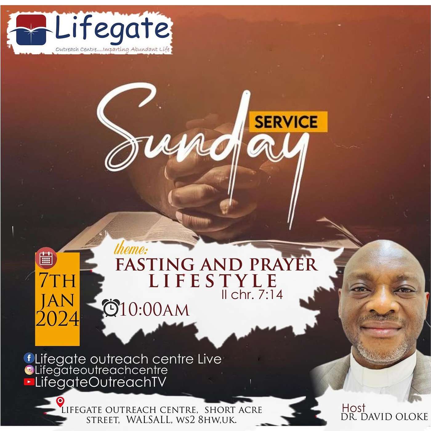 Fasting and Prayer Lifestyle  - Lifegate Church - 7.1.24 episode artwork