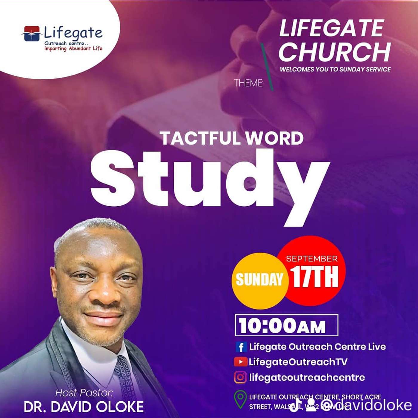 Tactful Word Study - Lifegate Church - 170923