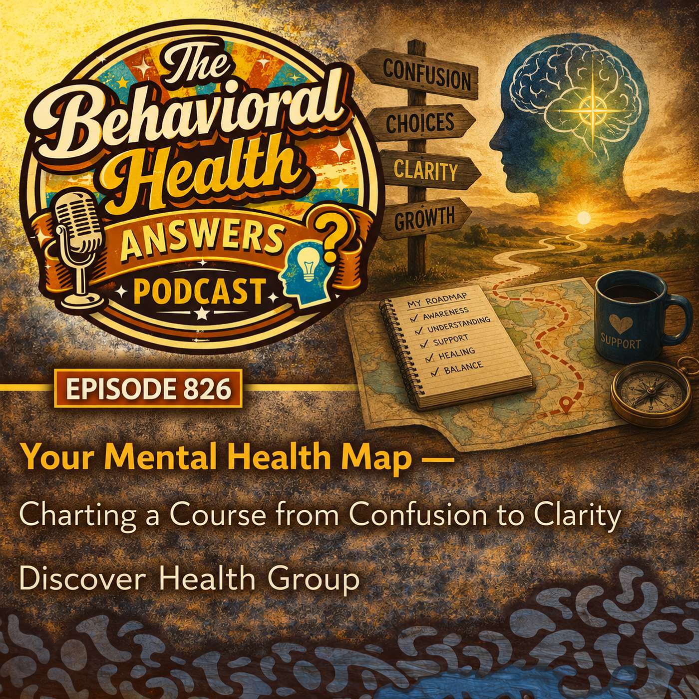 Episode 826: Your Mental Health Map - Charting a Course from Confusion to Clarity | Discover Health Group episode artwork
