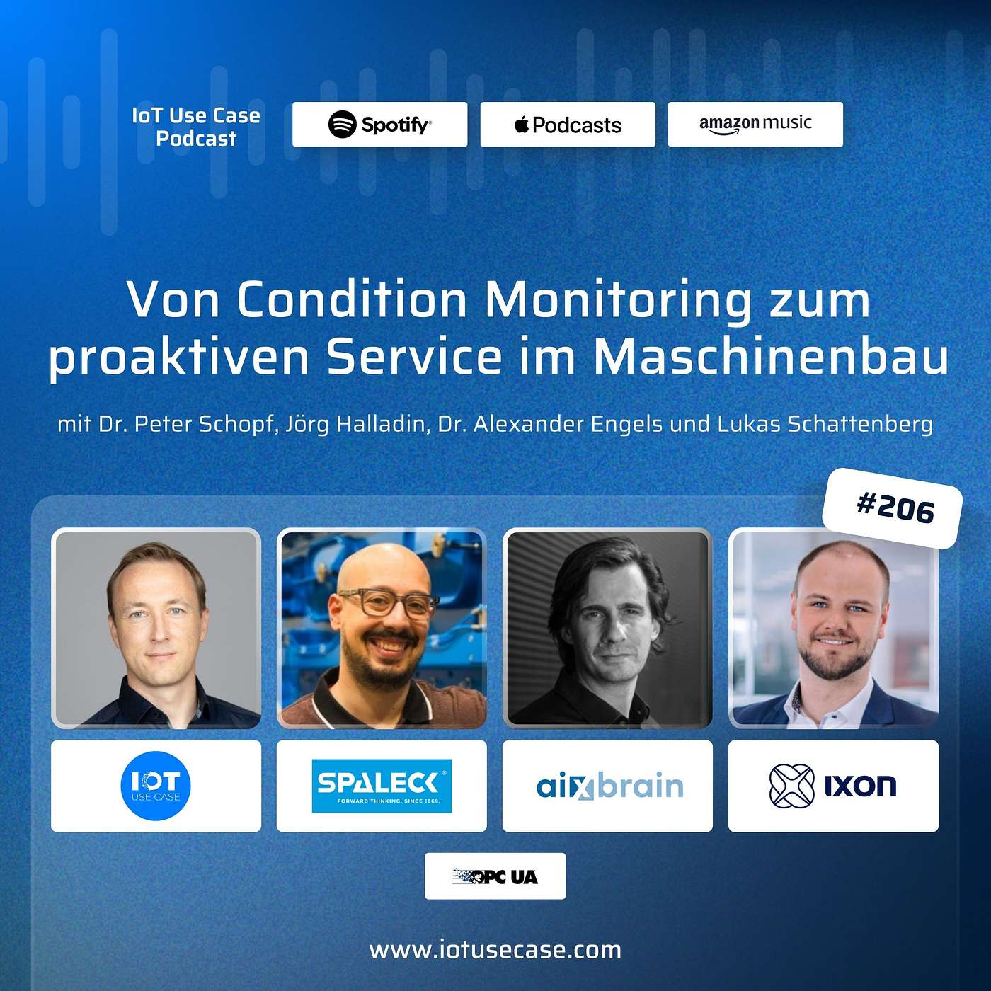 #206 | Von Condition Monitoring zum proaktiven Service im Maschinenbau | IXON & aiXbrain & SPALECK episode artwork