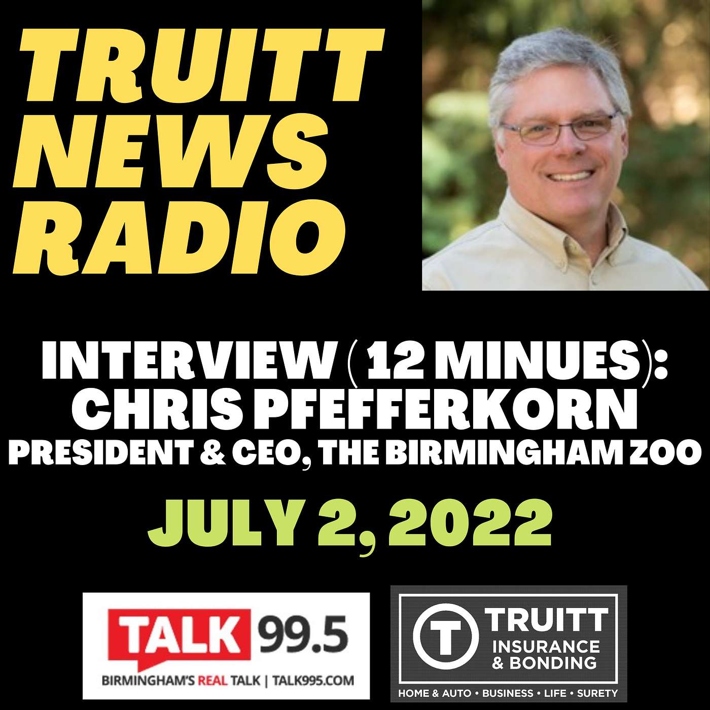INTERVIEW: Chris Pfefferkorn, President & CEO of The Birmingham Zoo, from our July 2, 2022 show (approx 12 minutes)