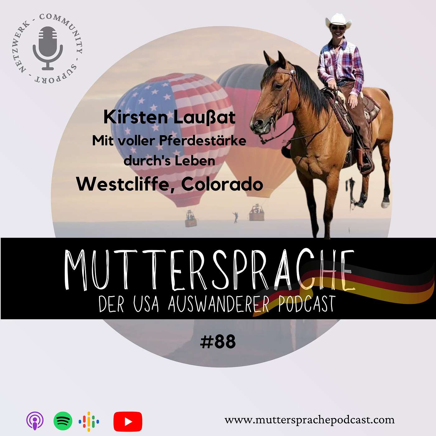 KIRSTEN LAUSSAT: Mit voller Pferdestärke durch's Leben - Westcliffe, Colorado episode artwork