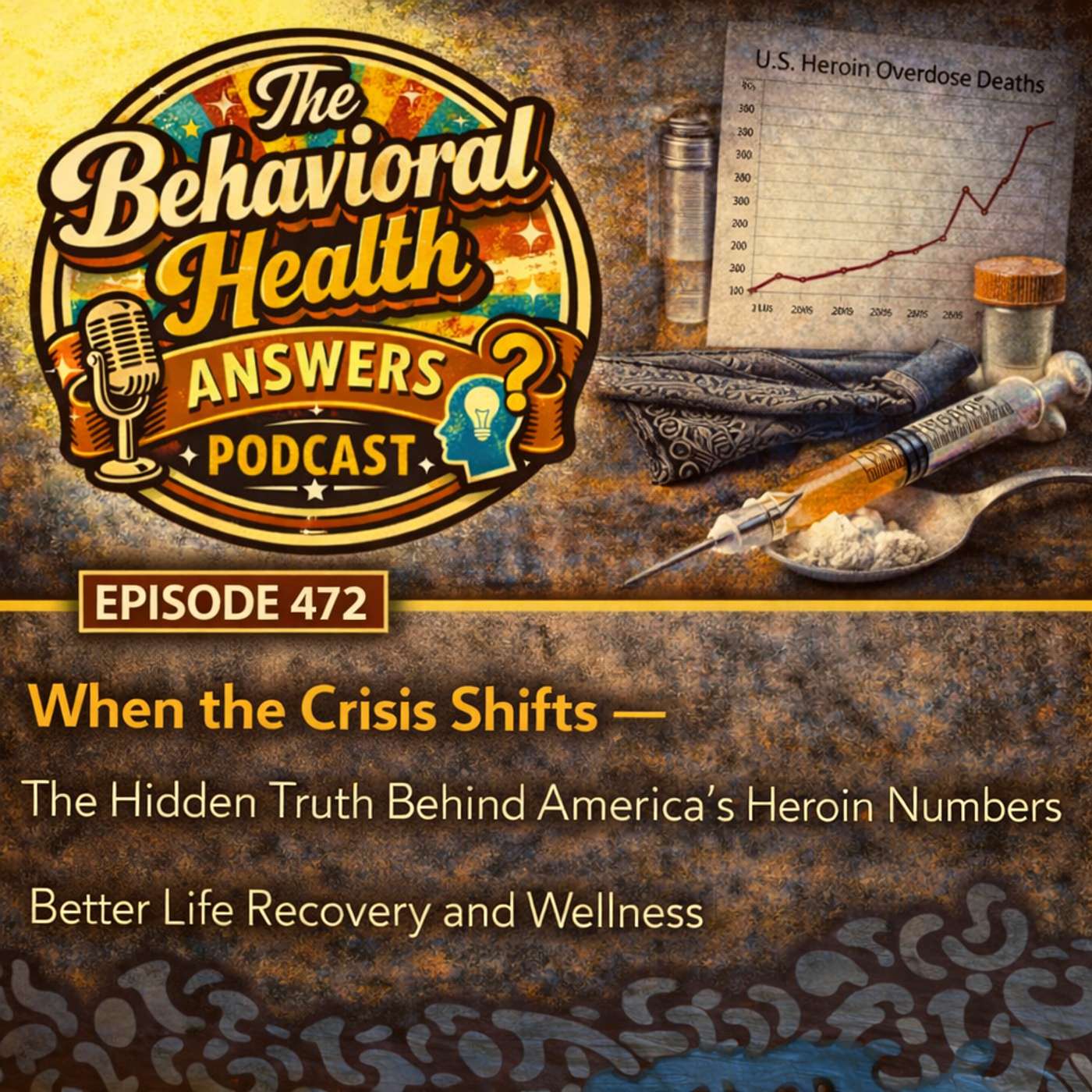 Episode 472: When the Crisis Shifts - The Hidden Truth Behind America's Heroin Numbers | Better Life Recovery and Wellness episode artwork