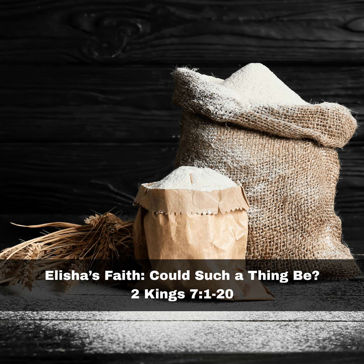 "Elisha's Faith: Could Such a Thing Be?" 2 Kings 7:1-20