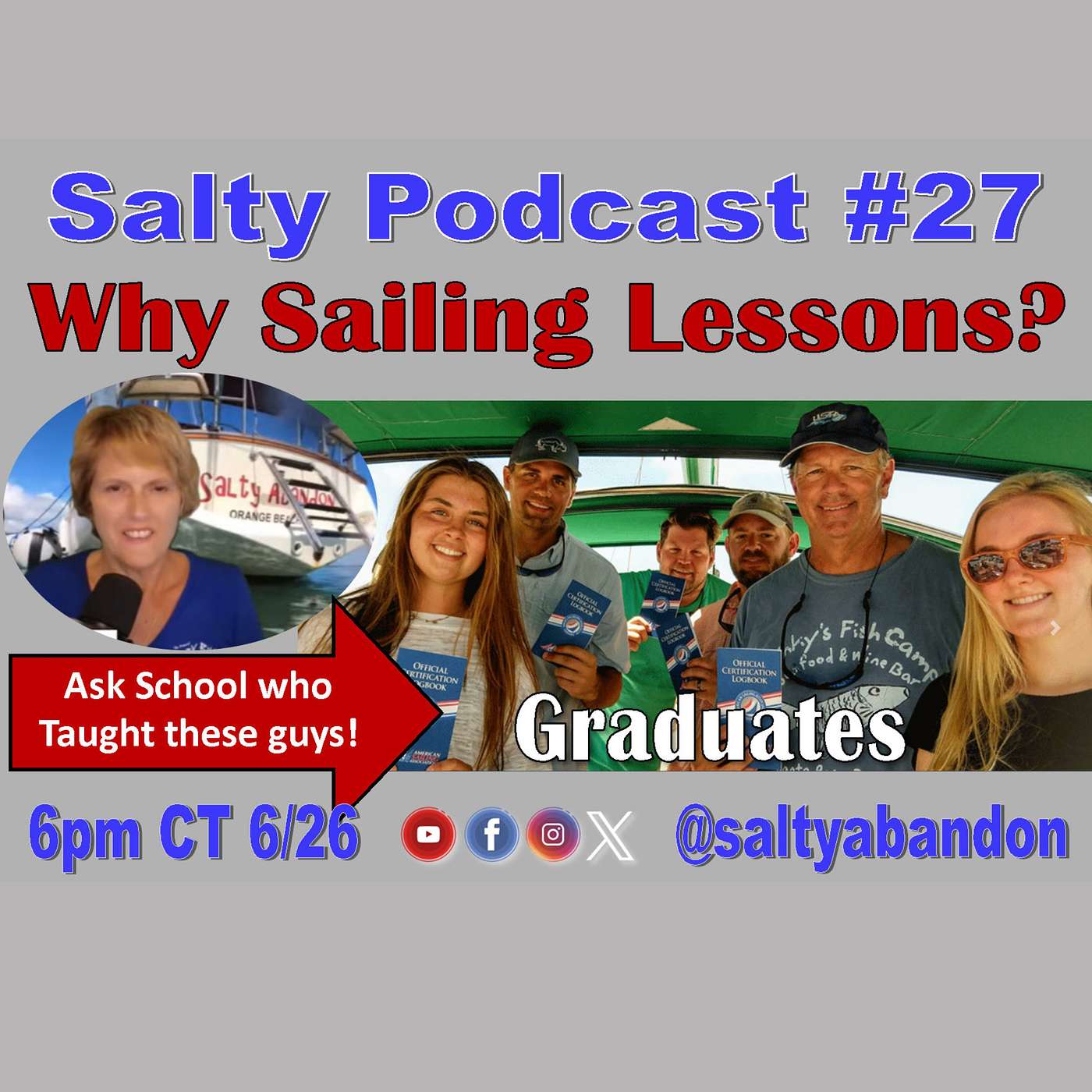 Salty Podcast #27 | 🌊⛵ What Does it Take to Sail? Where do I start?  Right here! 🏝️🌟