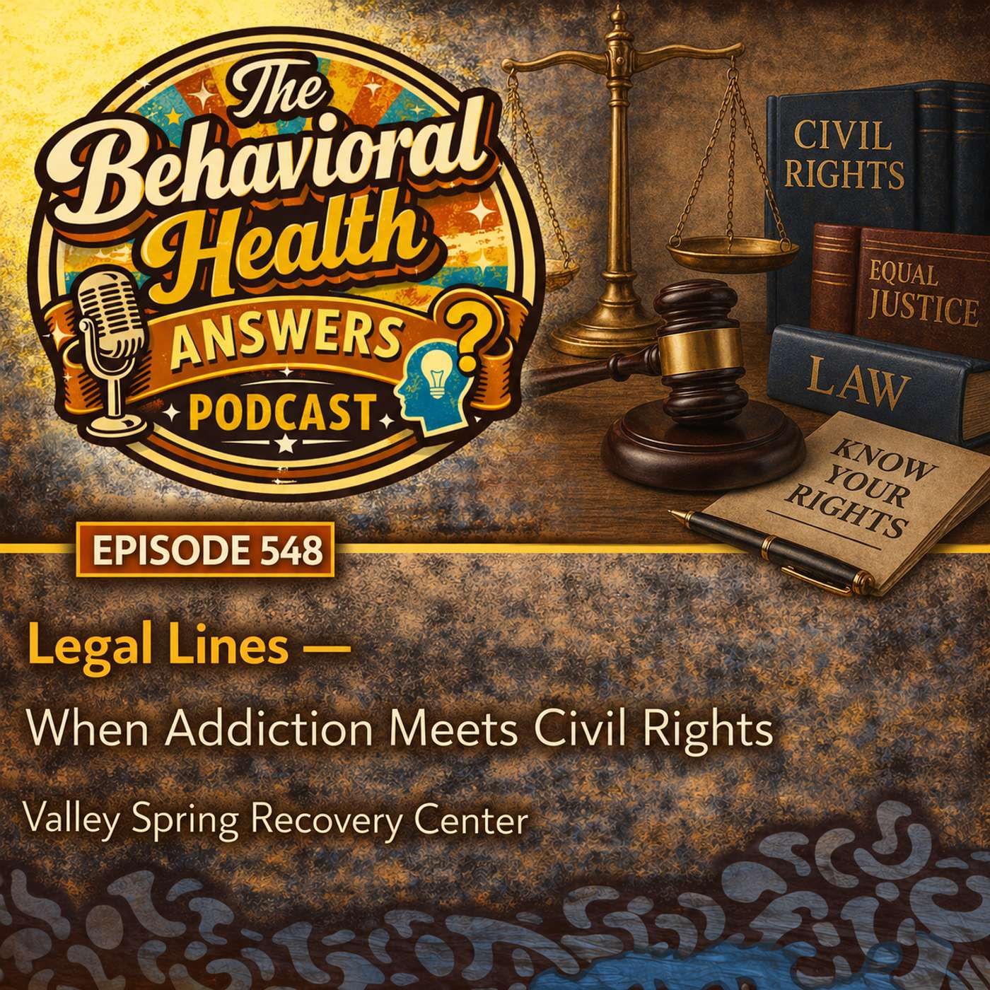 Episode 548: Legal Lines - When Addiction Meets Civil Rights | Valley Spring Recovery Center episode artwork