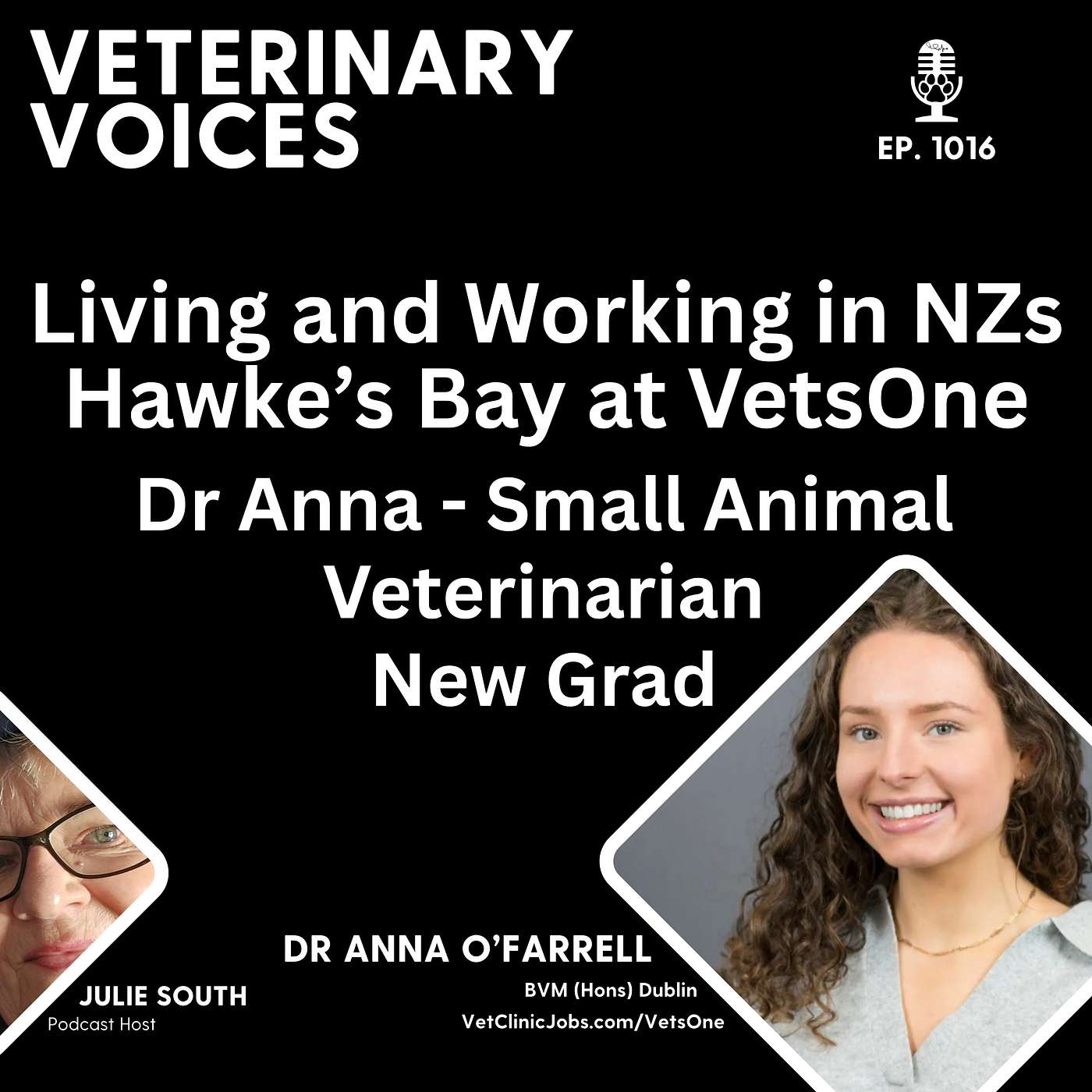 Vet Clinic Employer of Choice:  VetsOne - Hawke's Bay NZ - Dr Anna - Veterinarian New Grad - ep. 1016