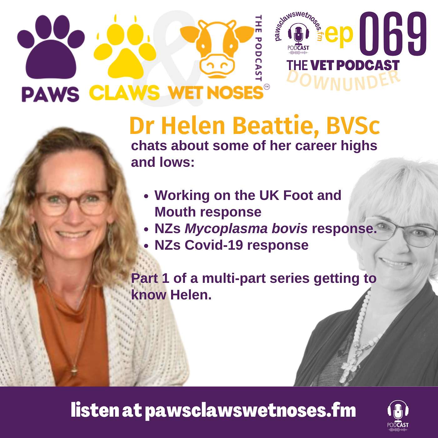 Veterinarian Dr Helen Beattie - early career highlights - foot and mouth + M.bovis response teams