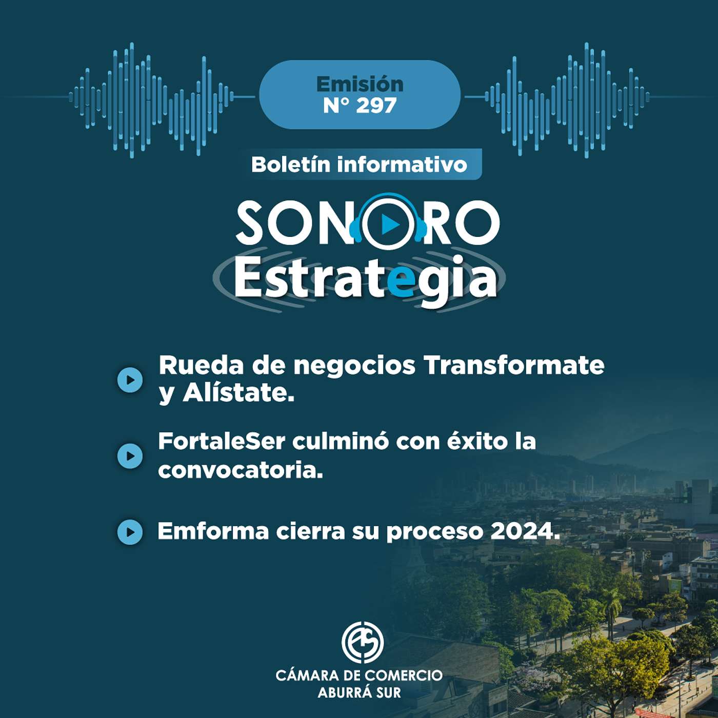 Boletín Sonoro Estrategia N°297 – Octubre 4 de 2024 Boletín Sonoro Estrategia N°297 – Octubre 4 de 2024