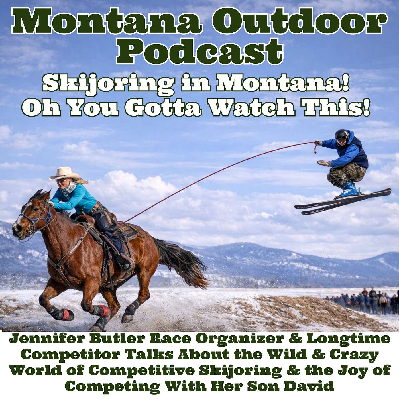 Skijoring in Montana! Oh You Gotta Watch This!