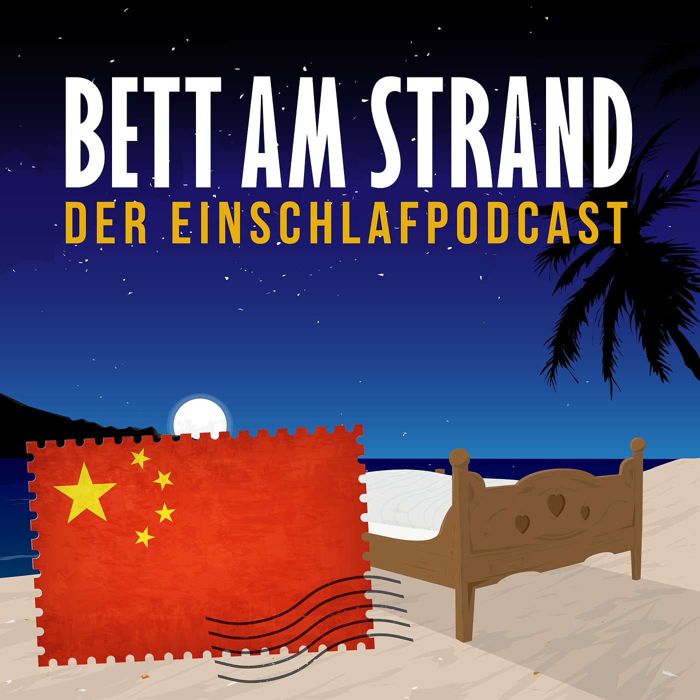 Bett am Strand | Einschlafen zu Reisegeschichten