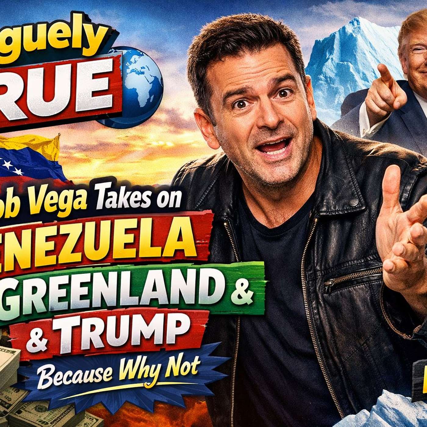 Vaguely True  Rob Vega Takes on Venezuela  Greenland & Trump  Because Why Not | Ep 927 episode artwork