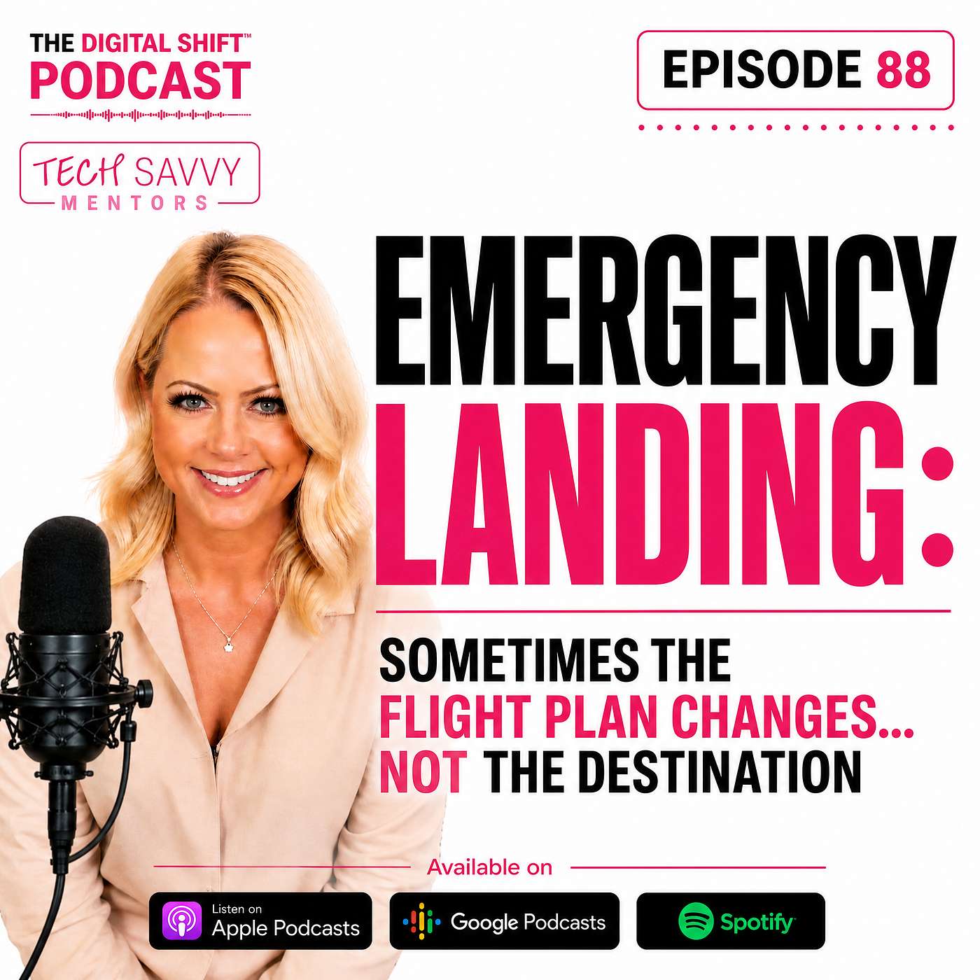 Podcast Episode 88 - Emergency Landing: Sometimes the Flight Plan Changes… Not the Destination episode artwork