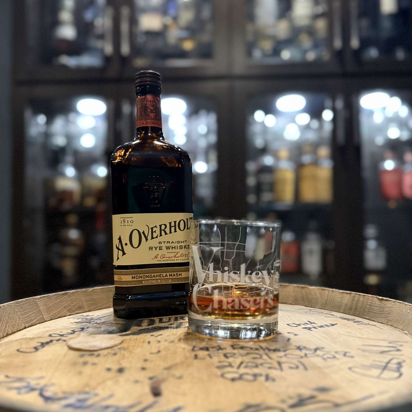 A Overholt Monogahela Rye and Cornell and Diehl riverboat gambler!