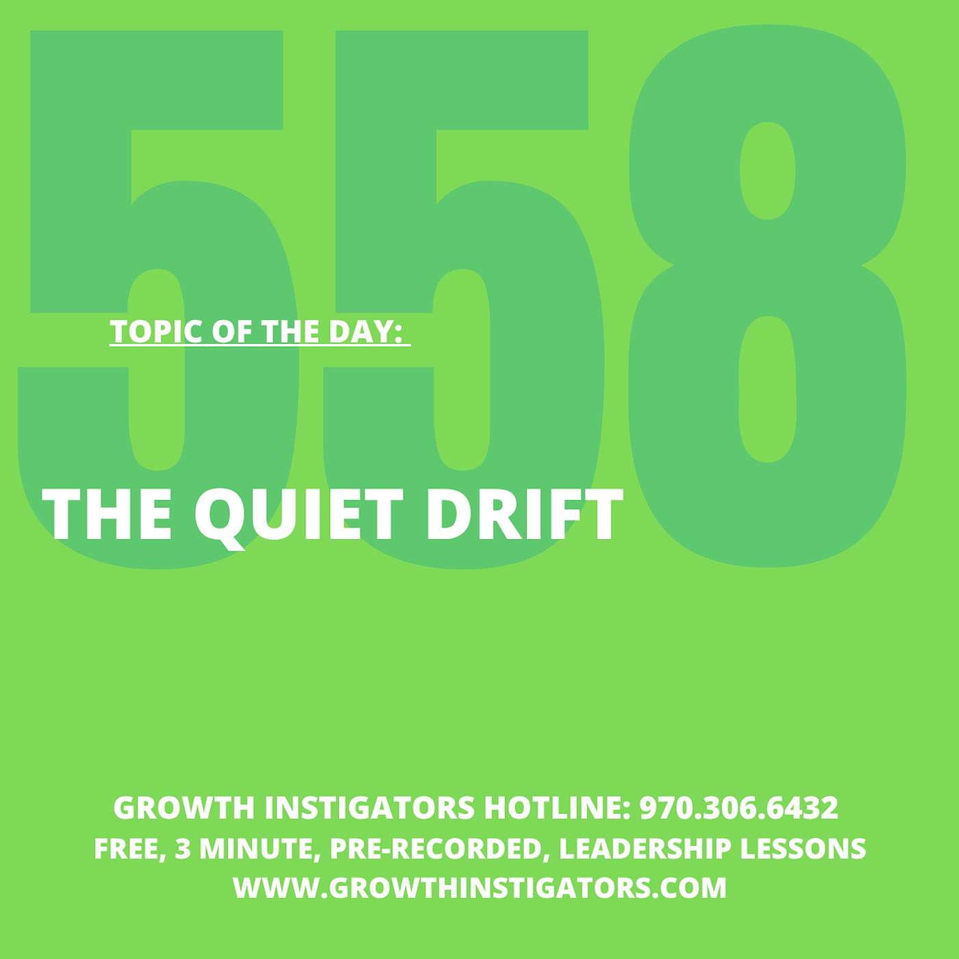 The Quiet Drift