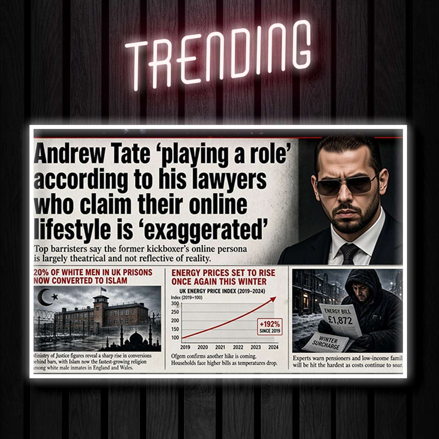 Tate's Extradition, Prisoners Converting to Islam & Increasing Energy Prices | Trending Ep405 episode artwork