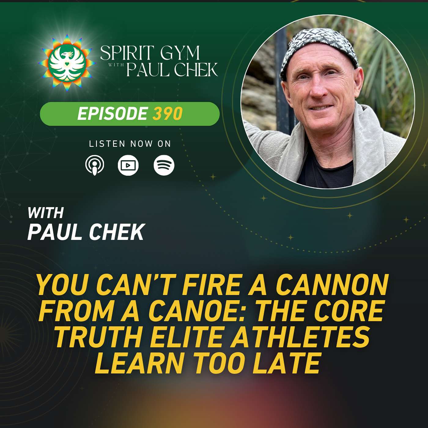 390 — You Can't Fire a Cannon From a Canoe: The Core Truth Elite Athletes Learn Too Late With Paul Chek
