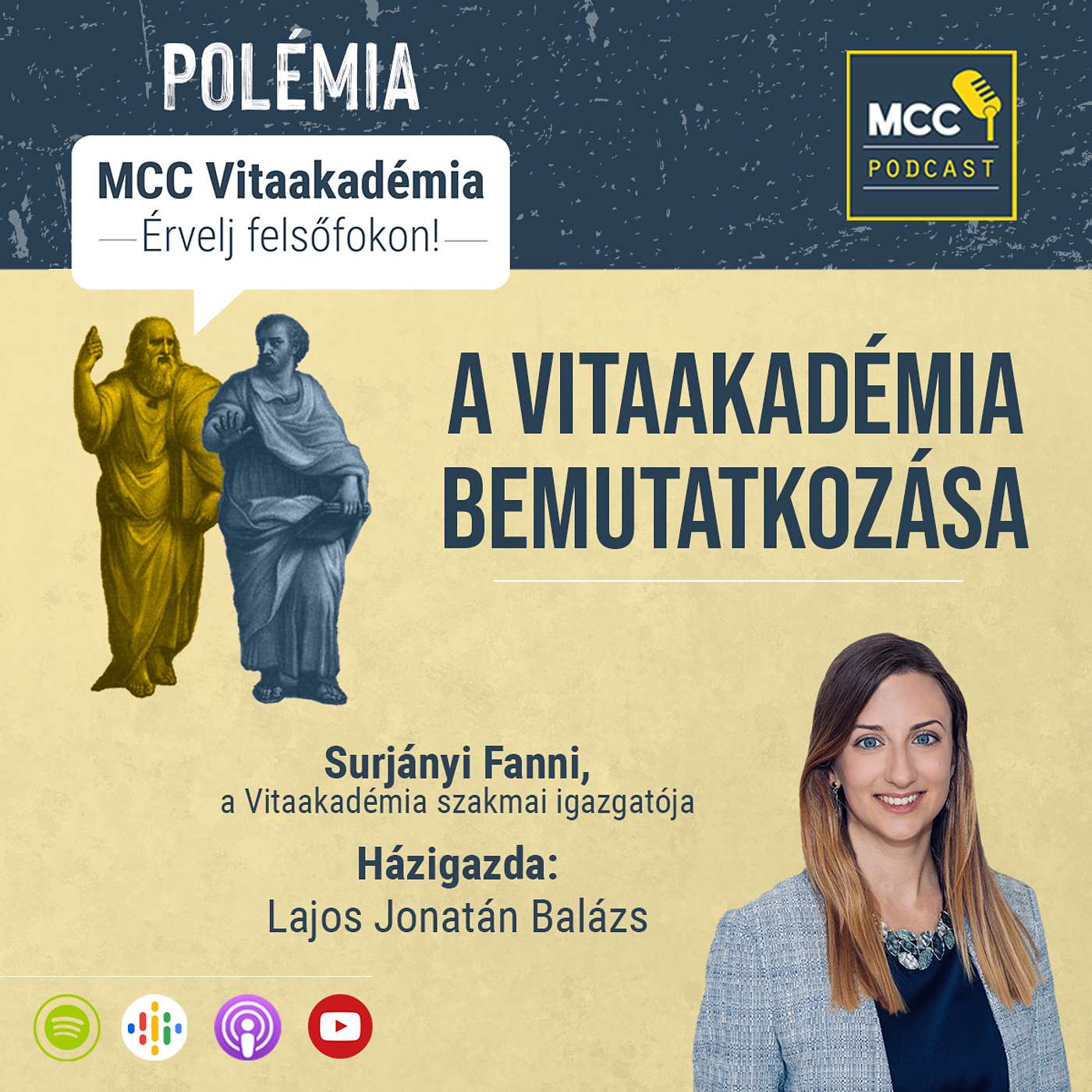 Polémia | A Vitaakadémia bemutatkozása - beszélgetés Surjányi Fannival episode artwork