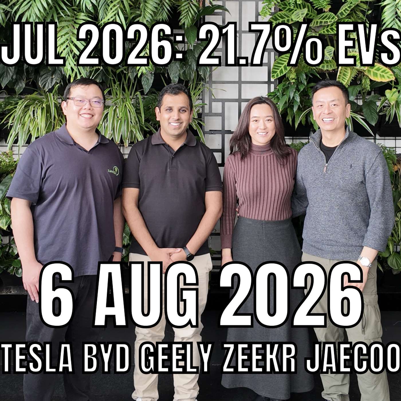 Australia EV Sales Hit 21.7% in July 2026 due to Tesla BYD Geely Zeekr episode artwork