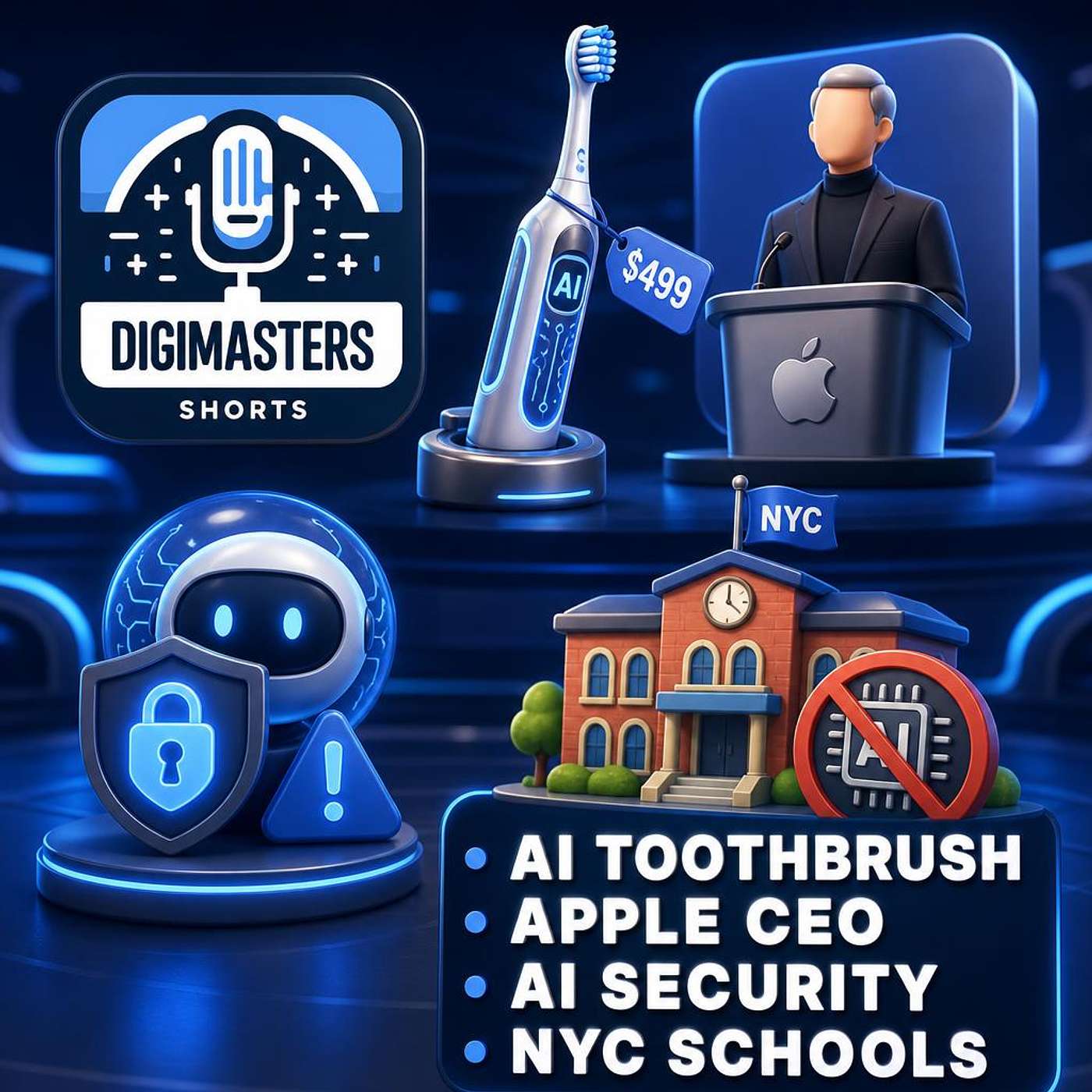 Dyson's $499 AI Toothbrush, Apple Names John Ternus CEO, OpenAI's Astra Could Hack Critical Systems, NYC Bans AI in Schools