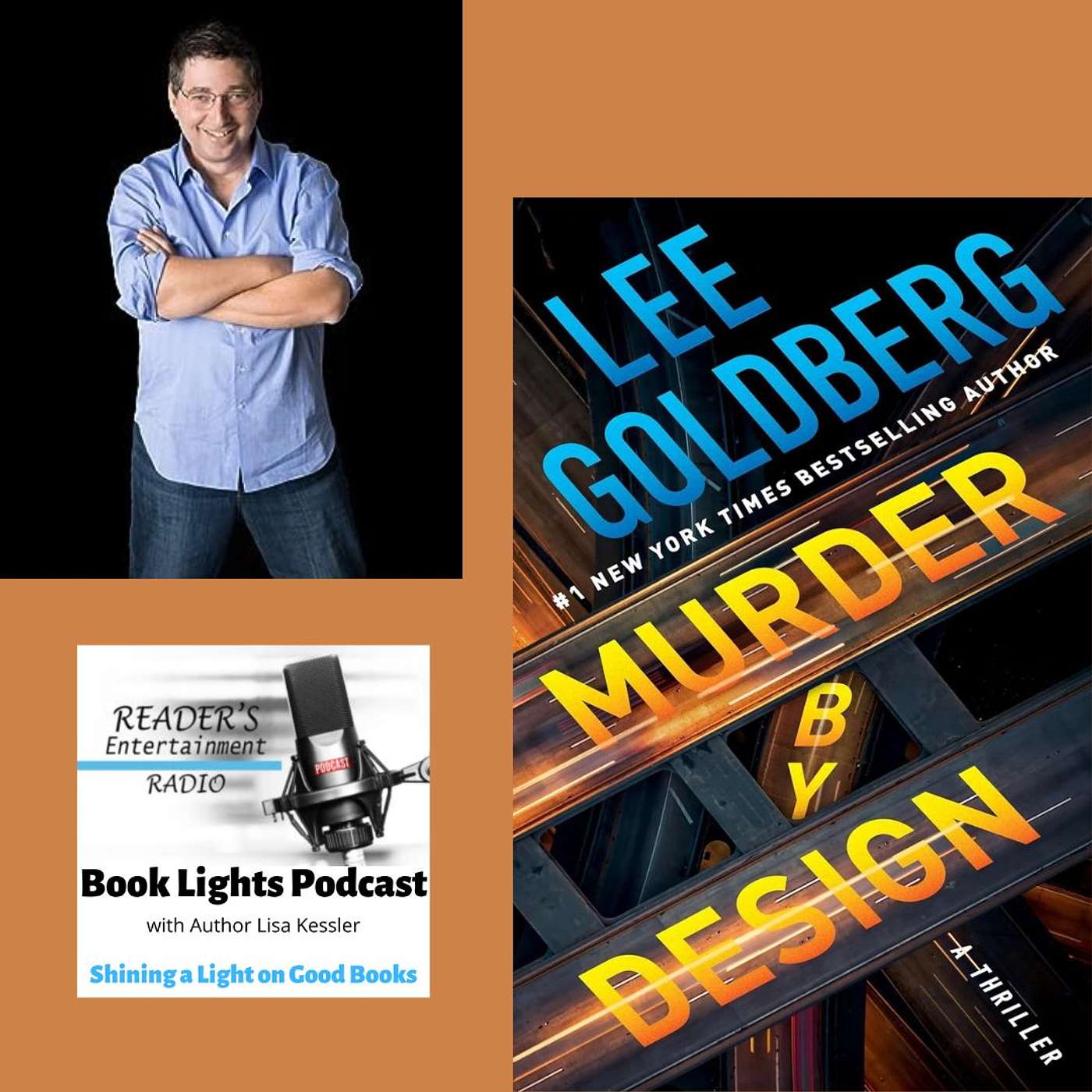 James Bond Meets Monk in Murder By Design - a new series from #1 NYT Bestseller Lee Goldberg on Book Lights episode artwork