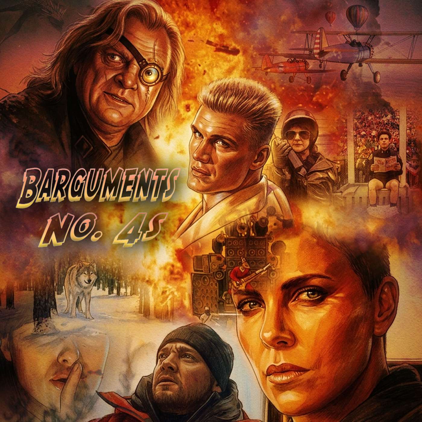 Barguments: No. 4s - Mad Max v. Harry Potter v. Police Academy v. Bourne episode artwork