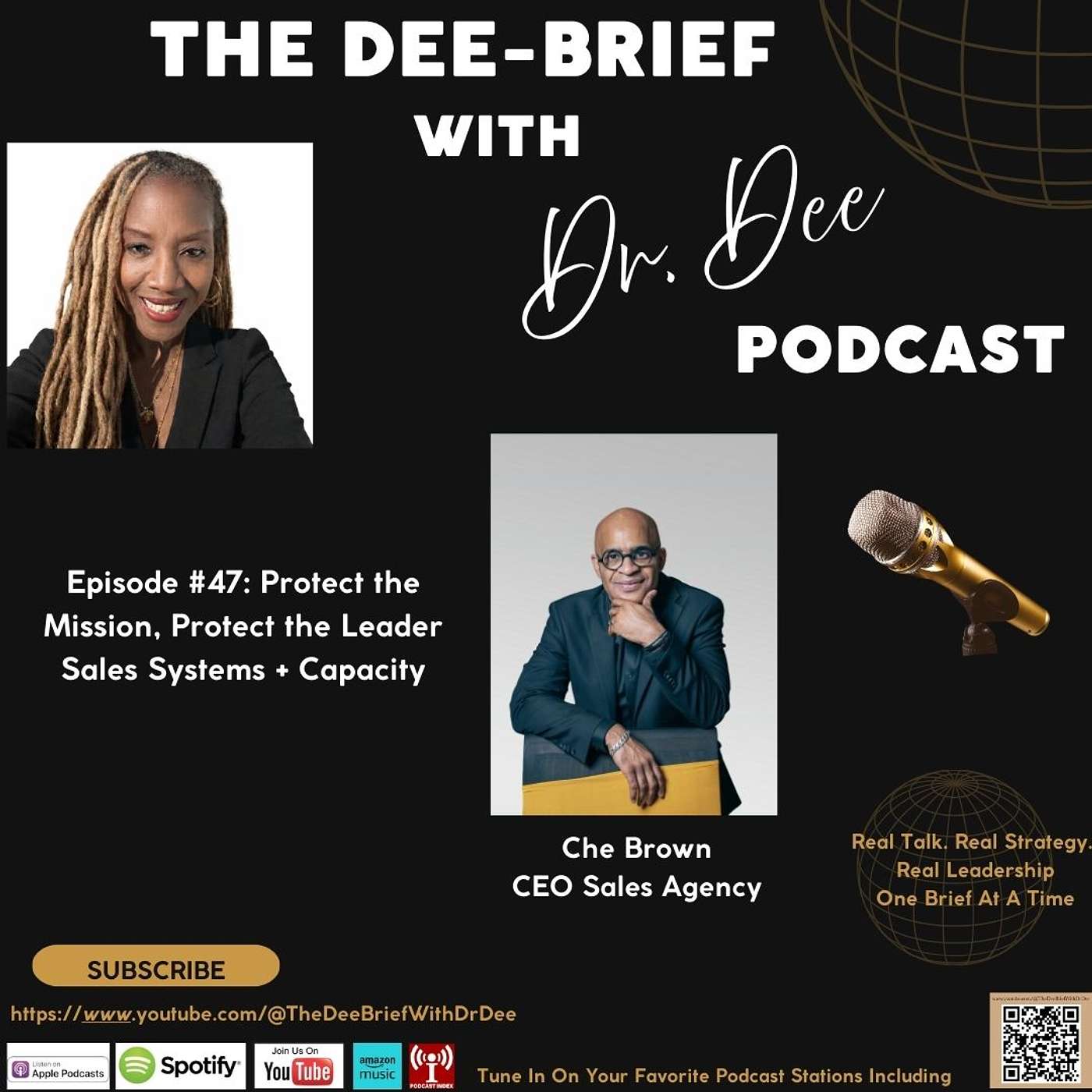 Episode #47 Protect the Mission, Protect the Leader: Sales Systems + Capacity w/Che Brown episode artwork