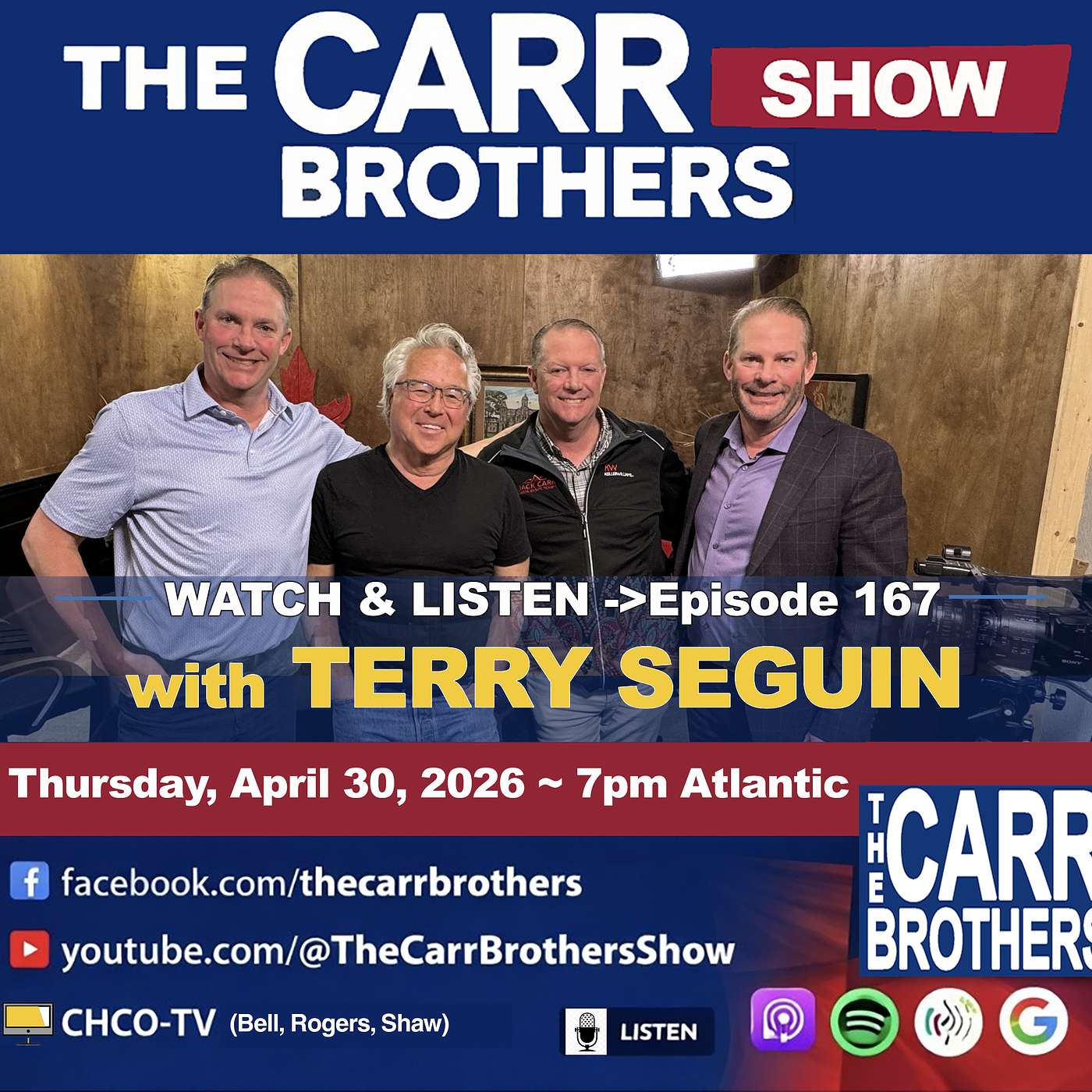 Ep167: Terry Seguin - The Carr Brothers Show (Apr 30/26) episode artwork