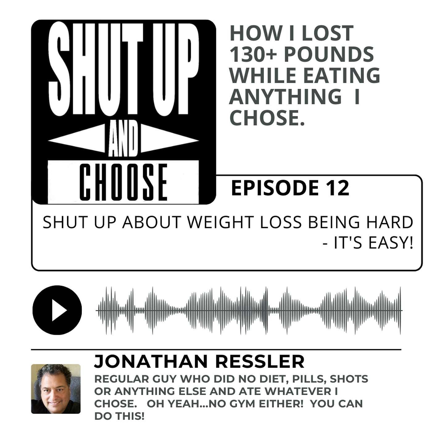 Shut Up About Weight Loss Being Hard - It's Easy!