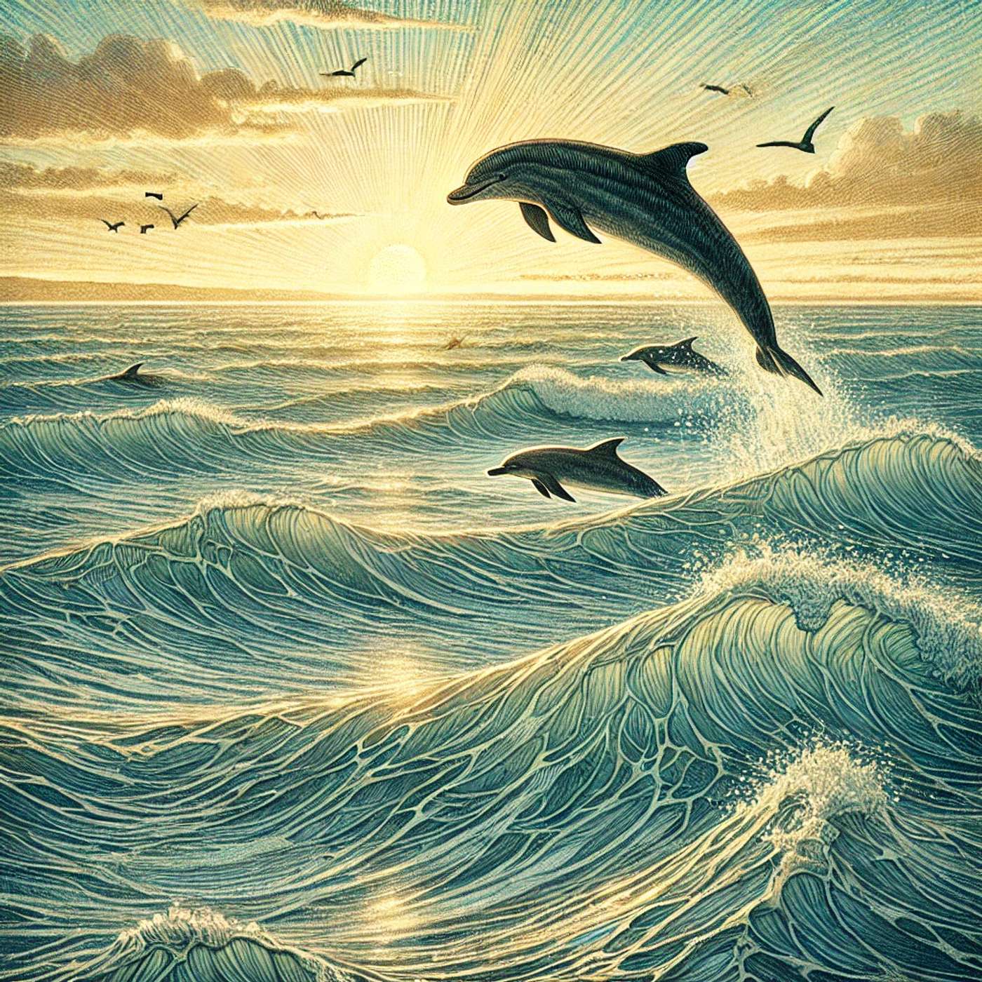 The Dolphins & The Sea