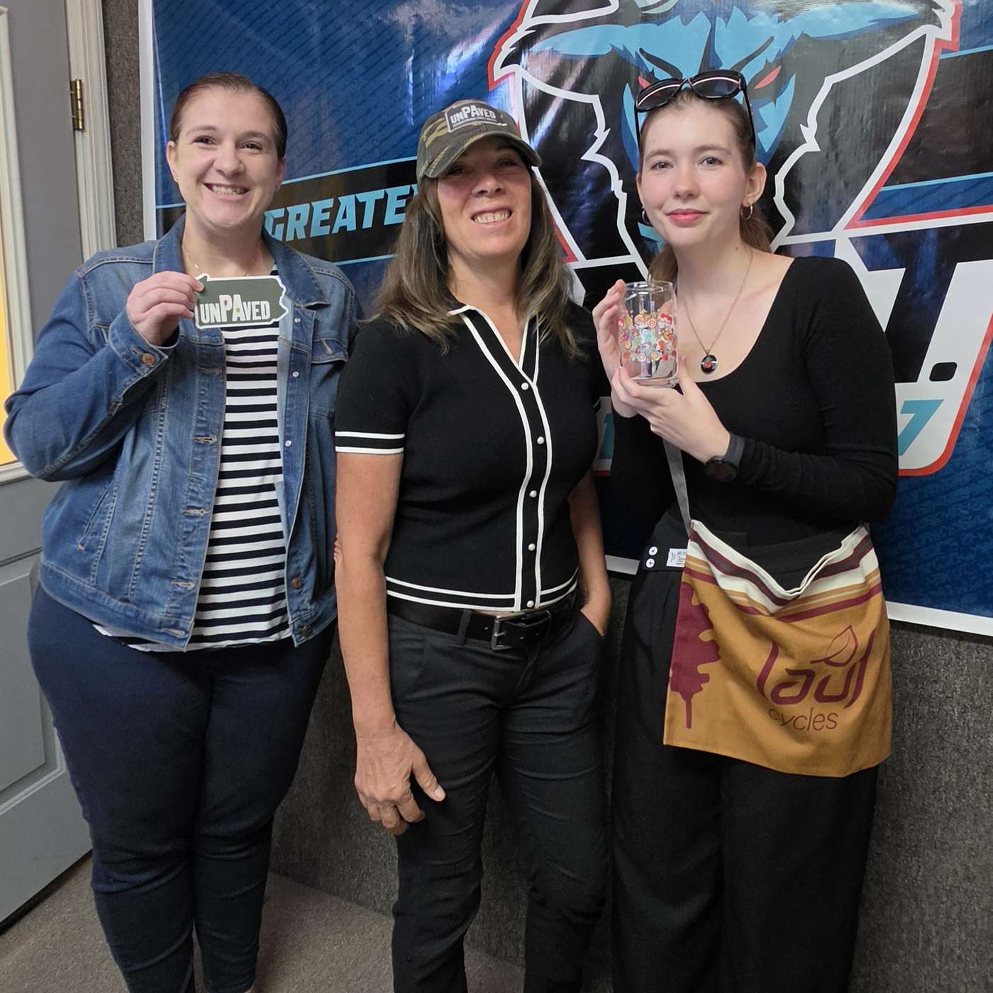 Cimarron from Unpaved and Amanda from SRVVB in Studio episode artwork