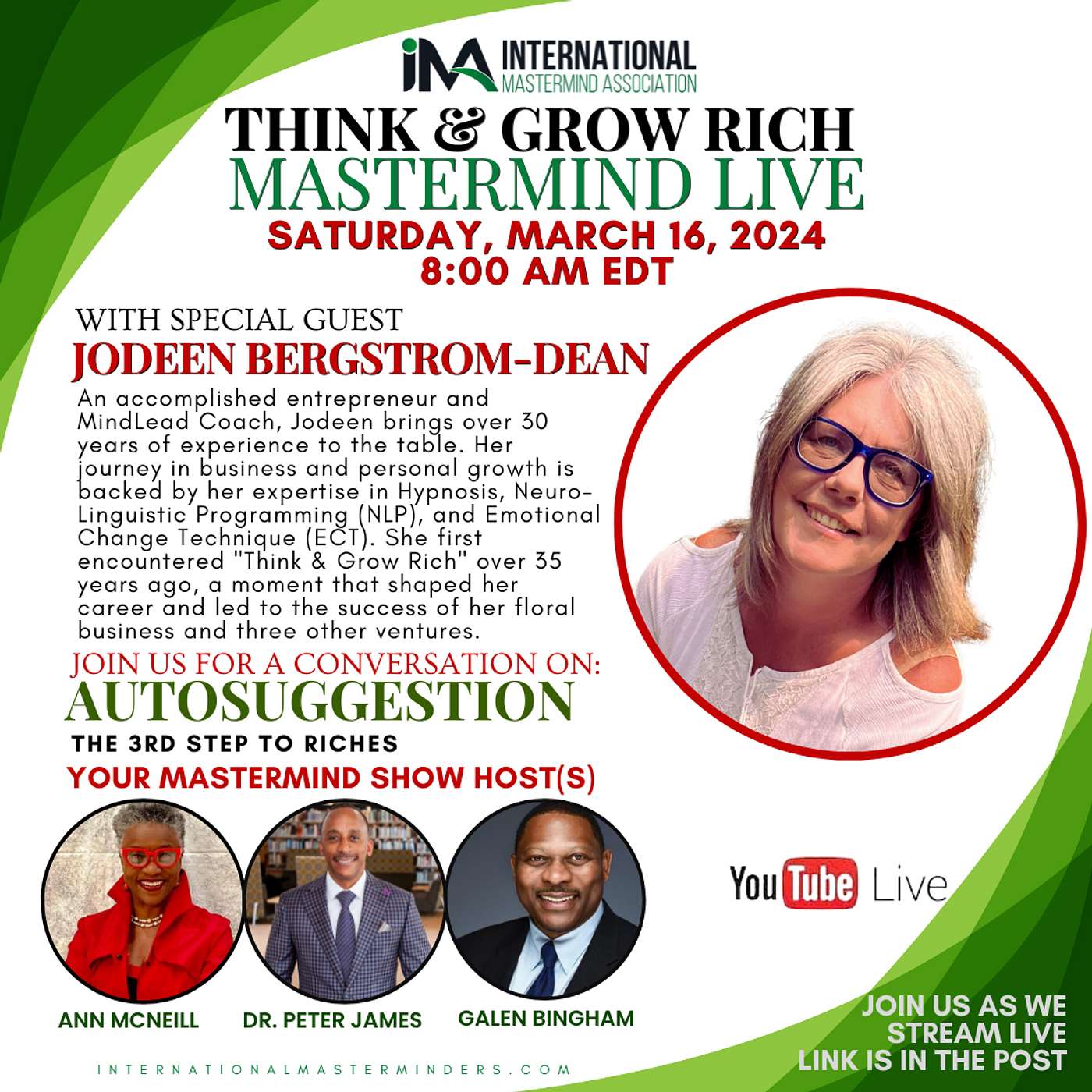 IMA Think & Grow Rich Saturday Show 03.16.2024 episode artwork