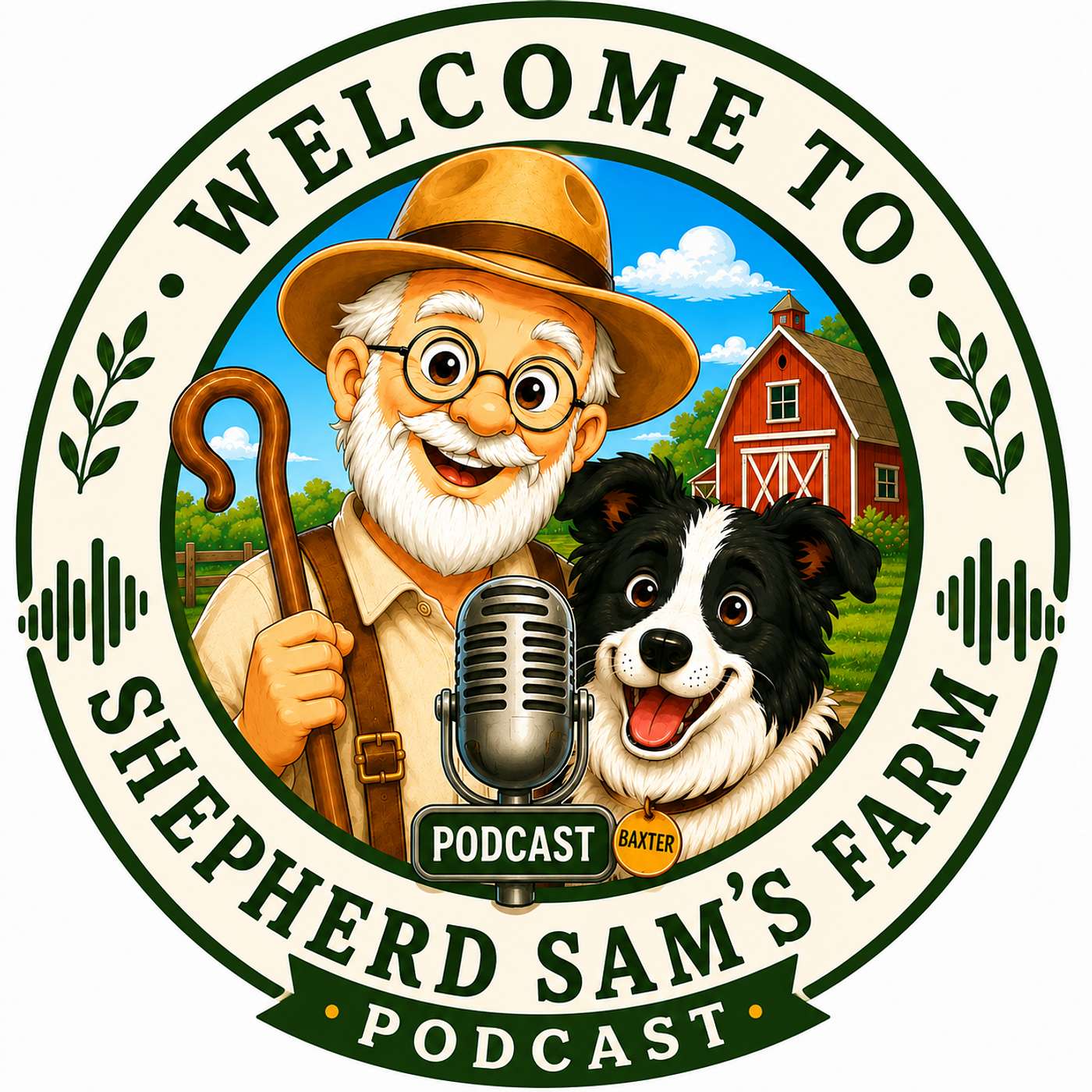 On the Farm With Shepherd Sam Artwork
