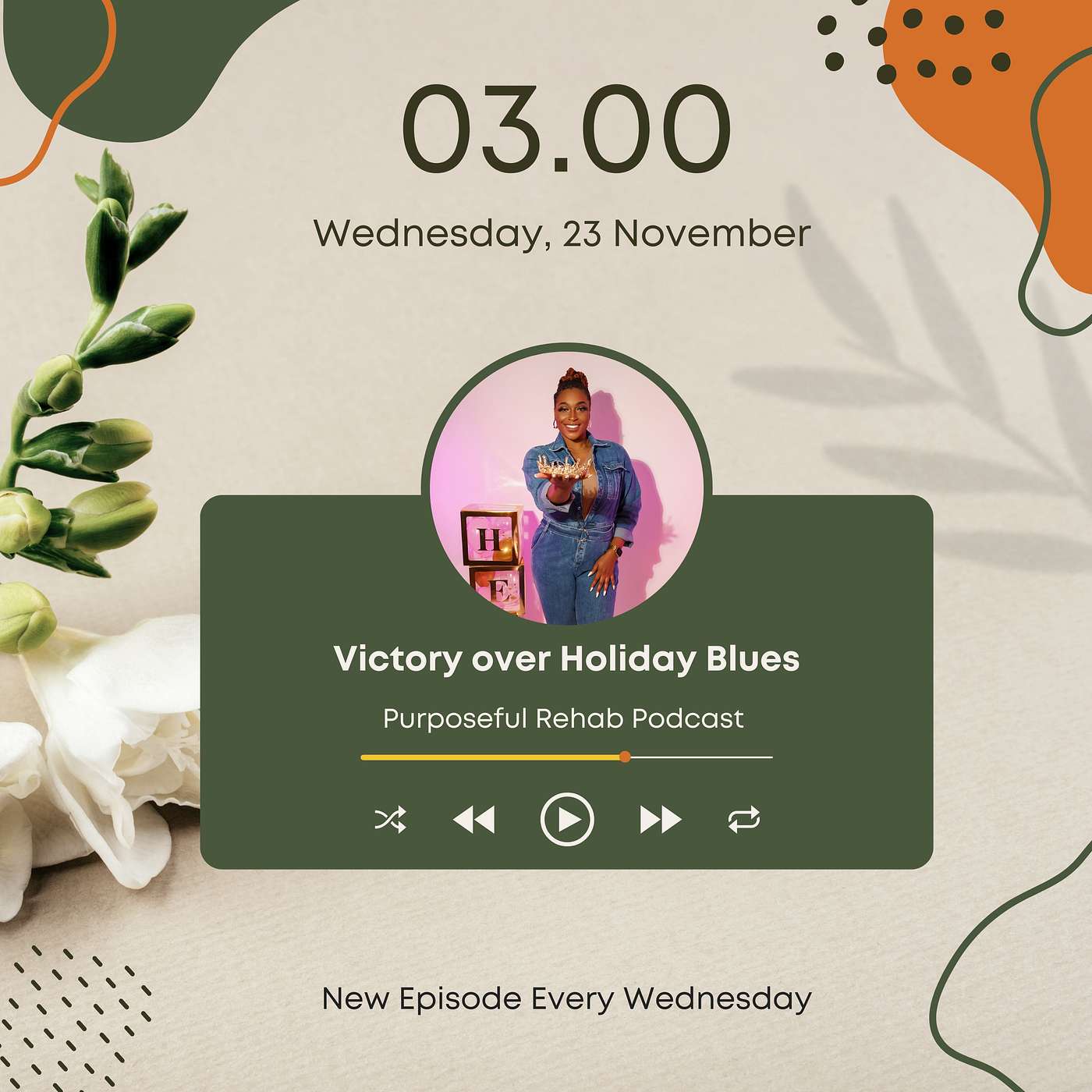 Victory over Holiday Blues episode artwork