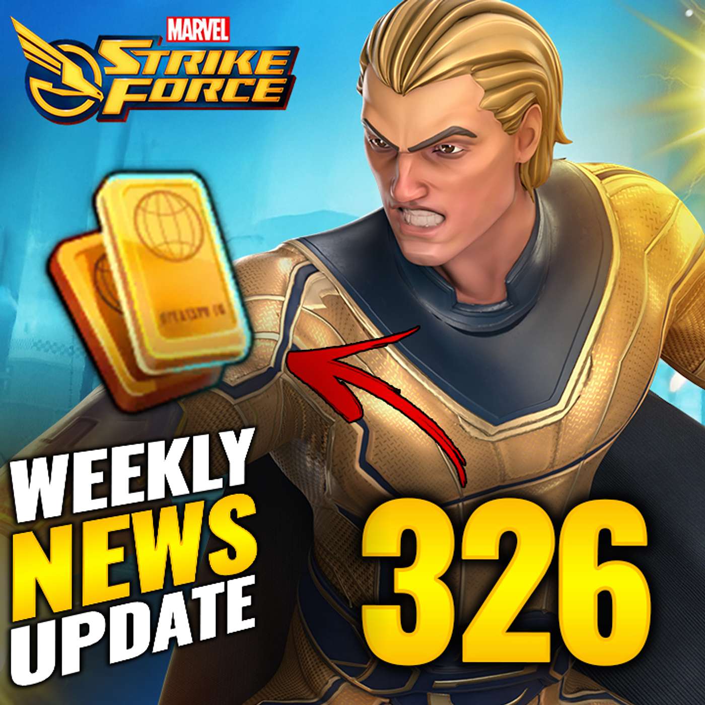 Episode 326: DON'T GET BAITED! Thunderstrike Raid Fixes, Sentry Unlock & Red Stars! Marvel Strike Force