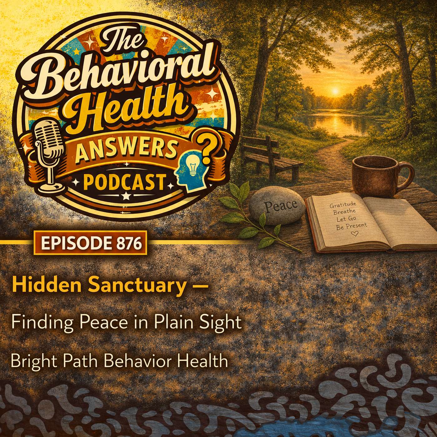 Episode 876: Hidden Sanctuary - Finding Peace in Plain Sight | Bright Path Behavior Health episode artwork