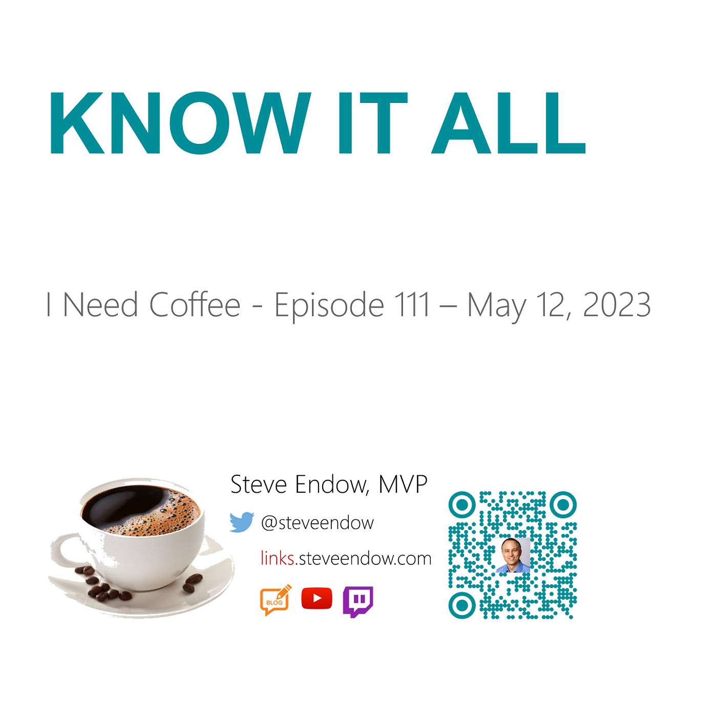 I Need Coffee: Episode 111 - Know It All